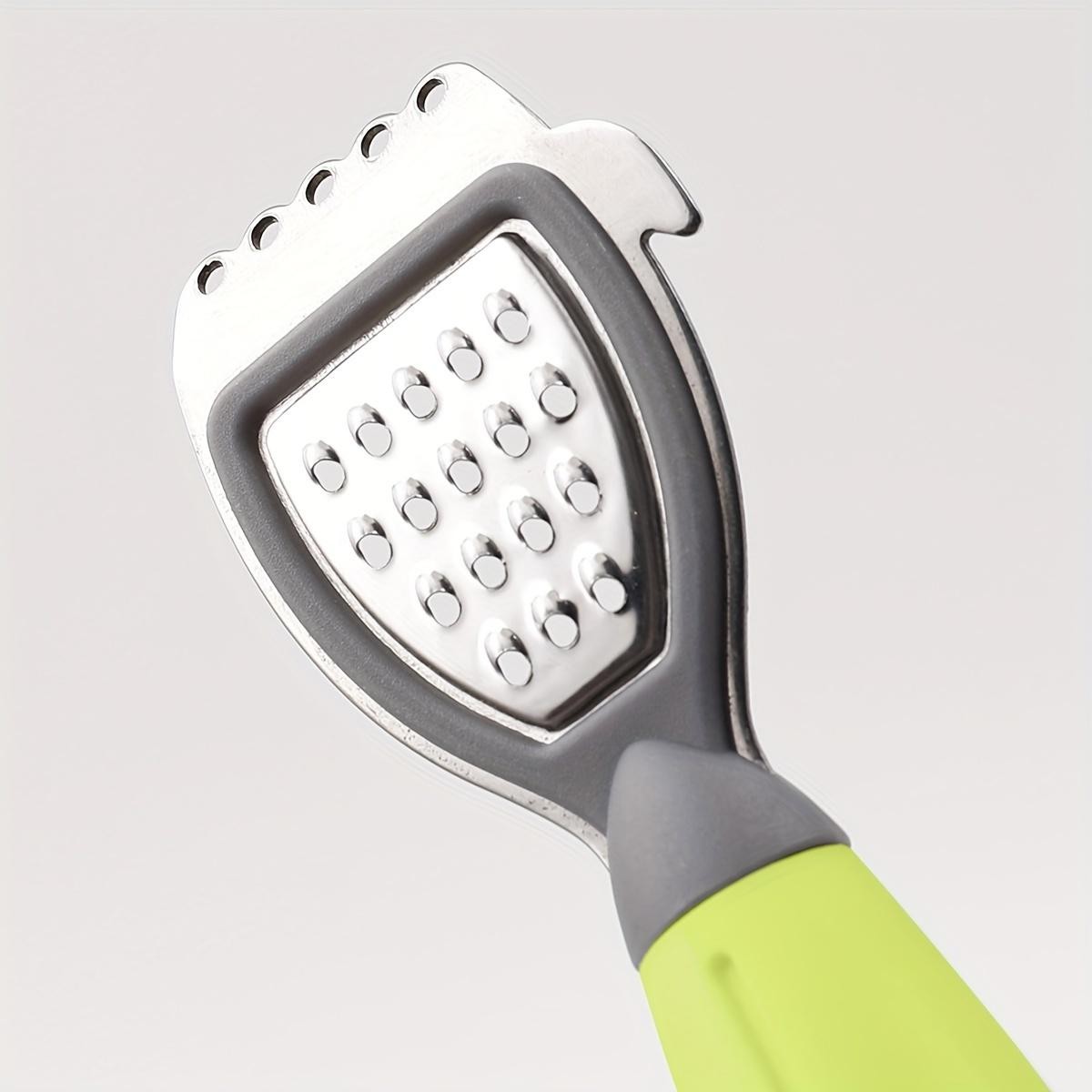 Multifunction Lemon Zester & Juicer Stainless Steel Green Handle