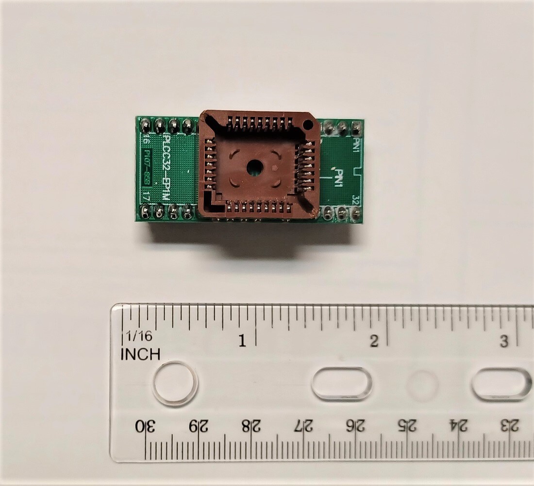 PLCC-32 to DIP-32 Adapter for Prom Programmer, IC Socket Converter, New.