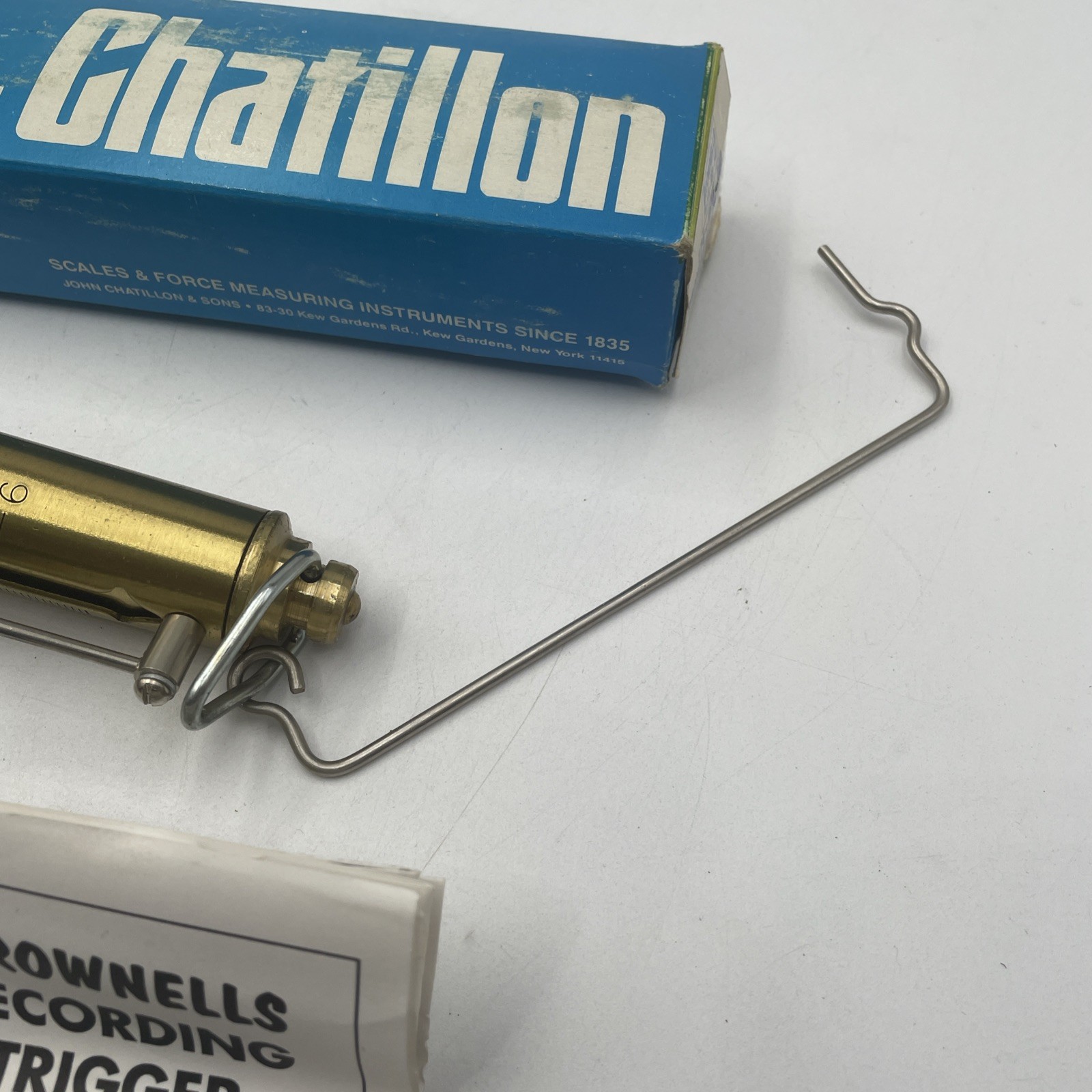 Brownells Trigger Pull Gauge Brass Scale by Chatillon USA 6 Lb 174-006-060