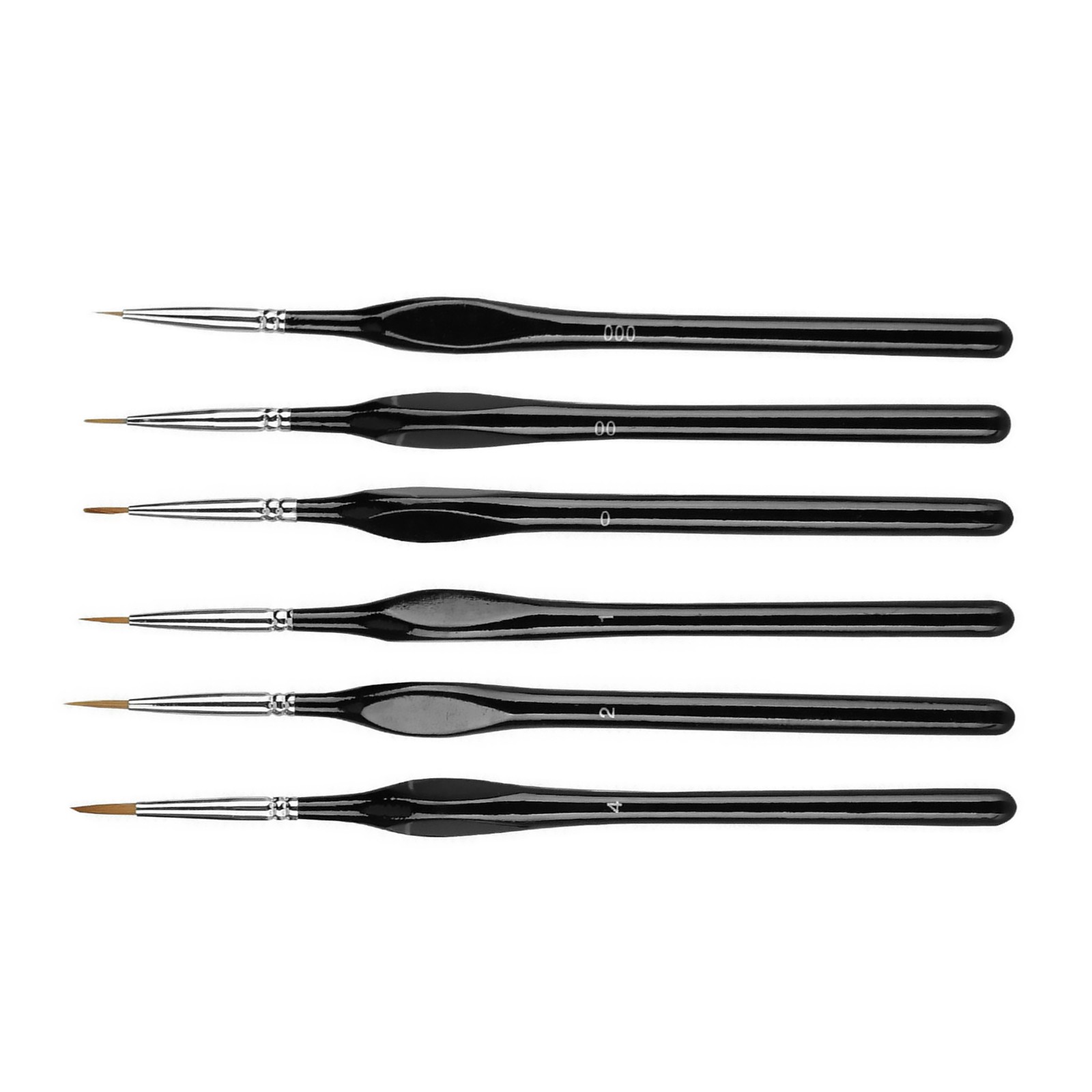 6Pcs Extra Fine EF Tip Details Paint Model Maker Painting Brush Pen Tool Set B