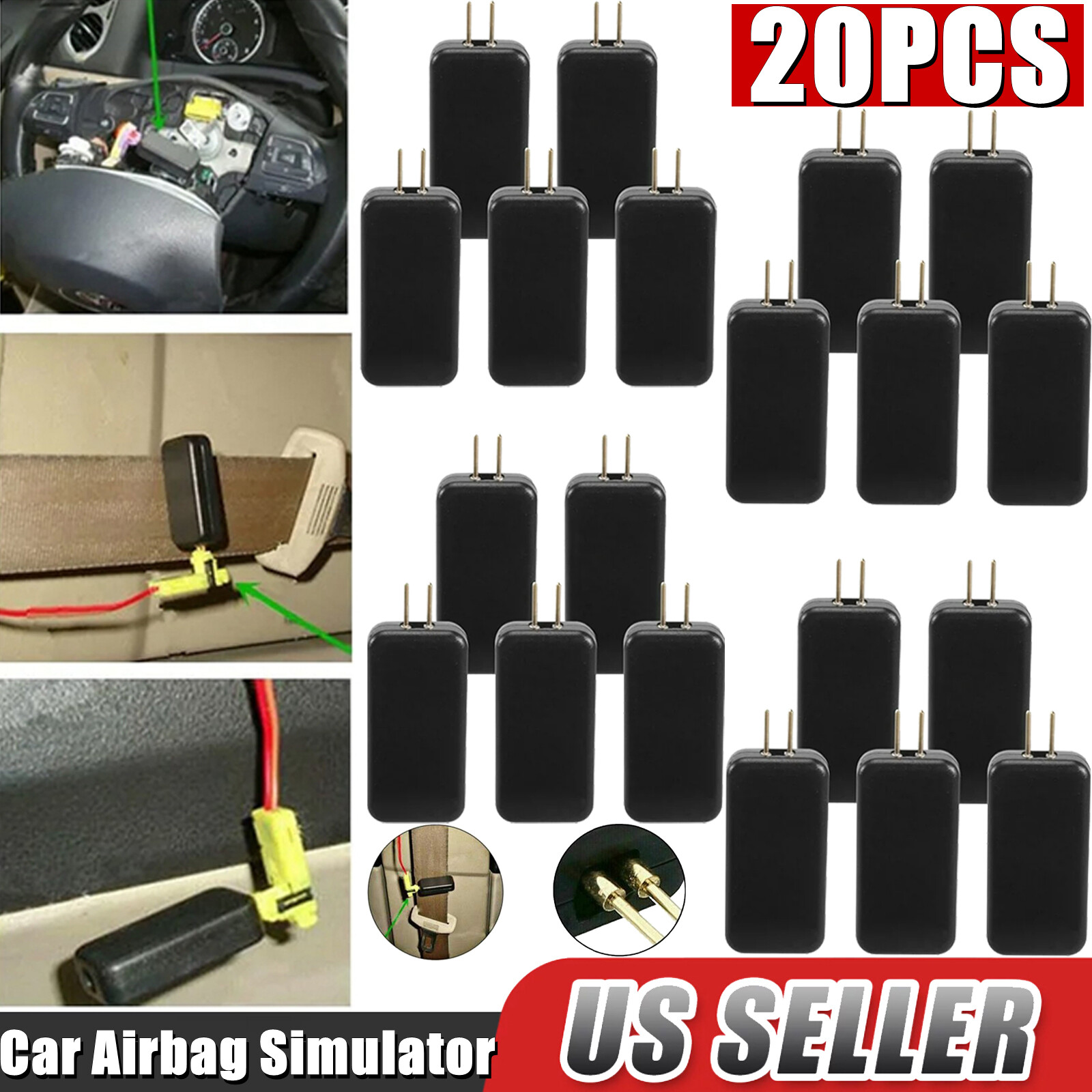 20PCS Car Simulator Emulator SRS Resistor Bypass Fault Finding Diagnostic Tester
