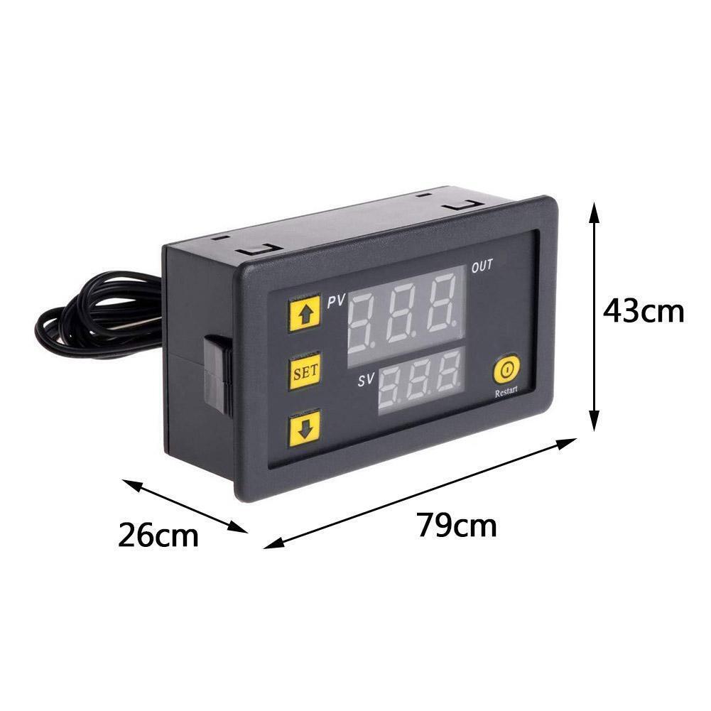 2X 12V 20A Digital Temperature Controller Switch Probe Thermostat Control W3230