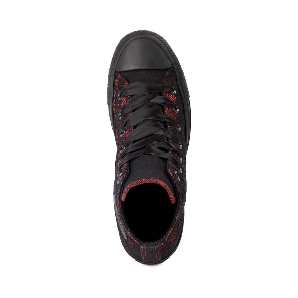 NEW Converse Chuck Taylor All Star High-Top Dressed Up Lace Overlay Red