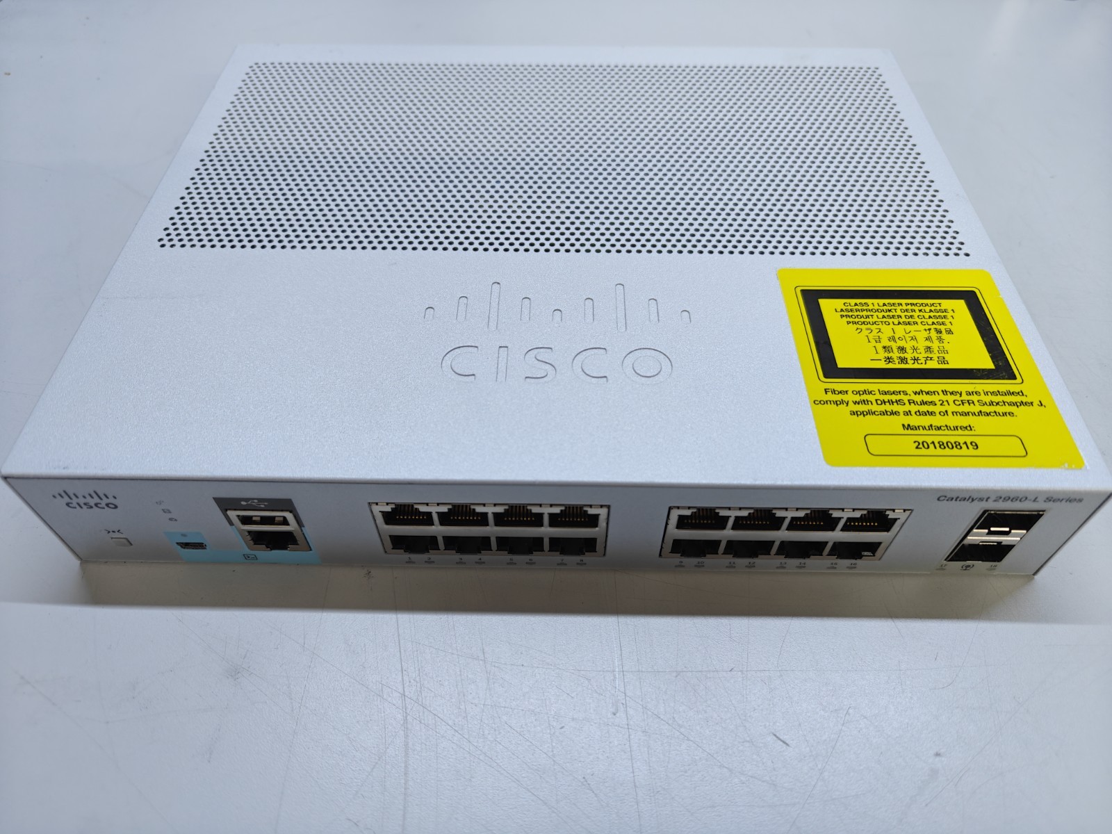 CISCO WS-C2960L-16TS-LL - *READ DESC* Factory Reset & TESTED w/FREE SHIP inc VAT