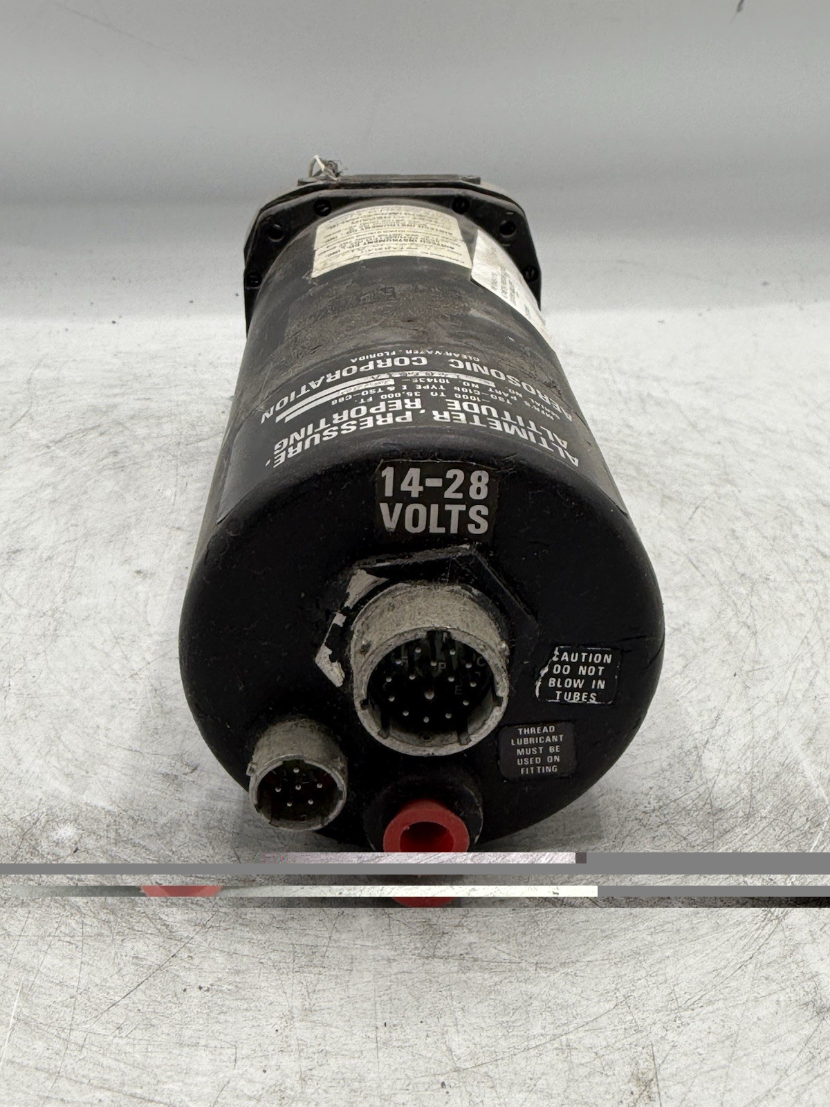 AEROSONIC PRESSURE ALTITUDE REPORTING ENCODING ALTIMETER 101435-11719 READ