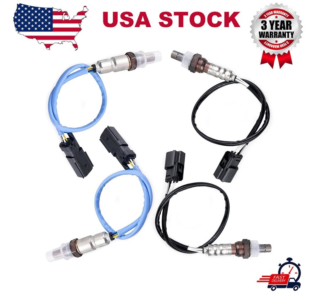 4PCS Up+Down Oxygen Sensor For Lincoln MKS 3.7L 2013 2014 2016 MKT MKZ 2013-2016