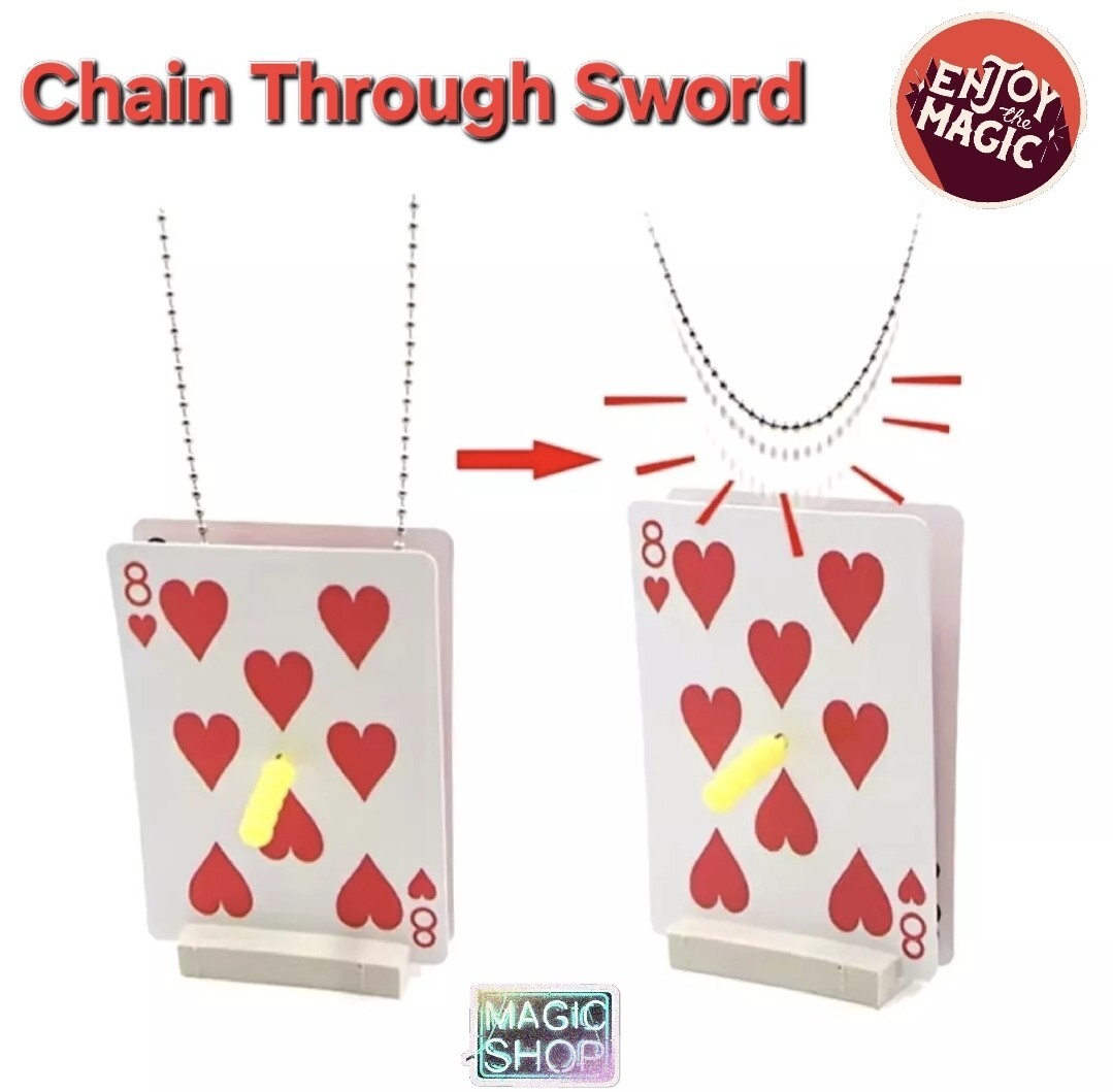 Chain Through Sword Illusion - Penetration Visual Magic Trick - Easy To Learn