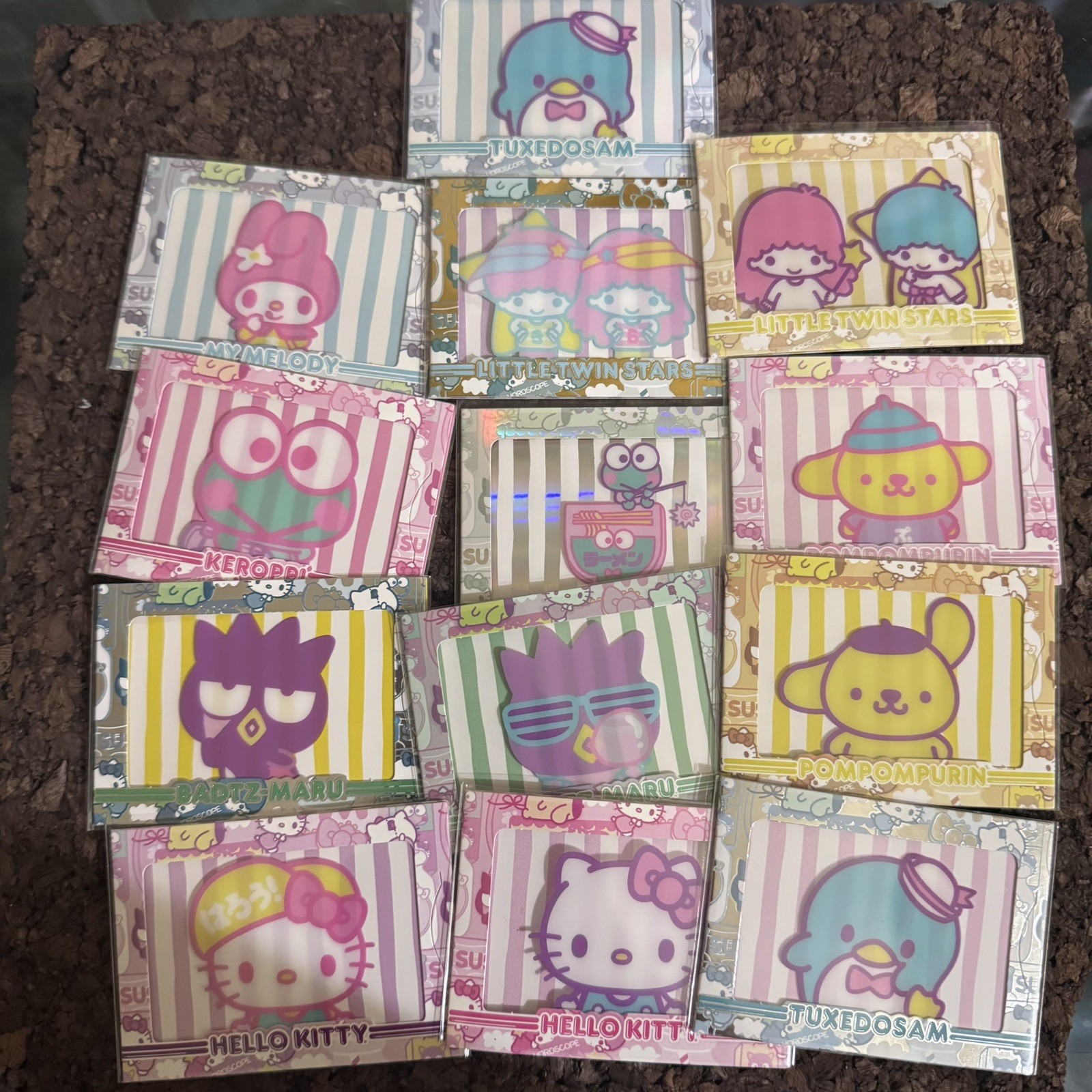 SANRIO HELLO KITTY AND FRIENDS SERIES CYBERCEL LOT BUNDLE SET KEROPPI TUXEDOSAM