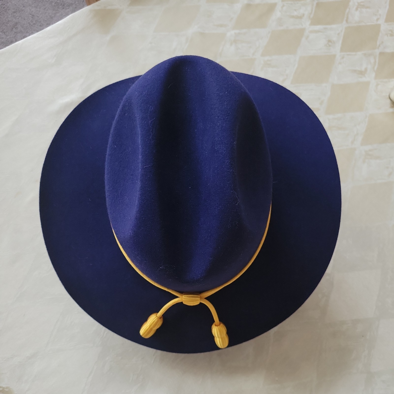Civil War Union Slouch Hat. XX size LG. Fur Bl. Reproduction, USA Made