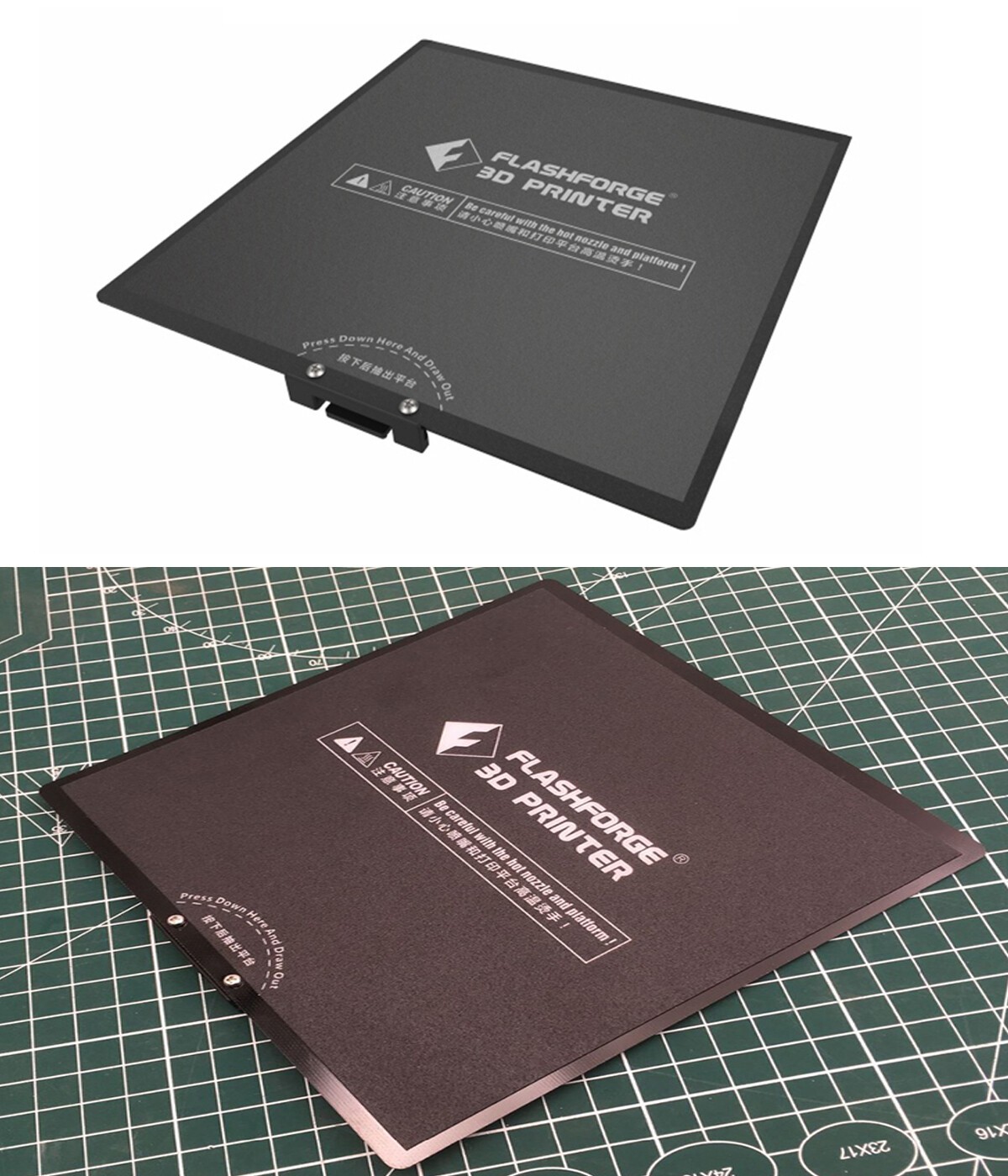 Fit For Flashforge Adventurer 3 3D Printer Heated Bed Flex Build Plate Assembly