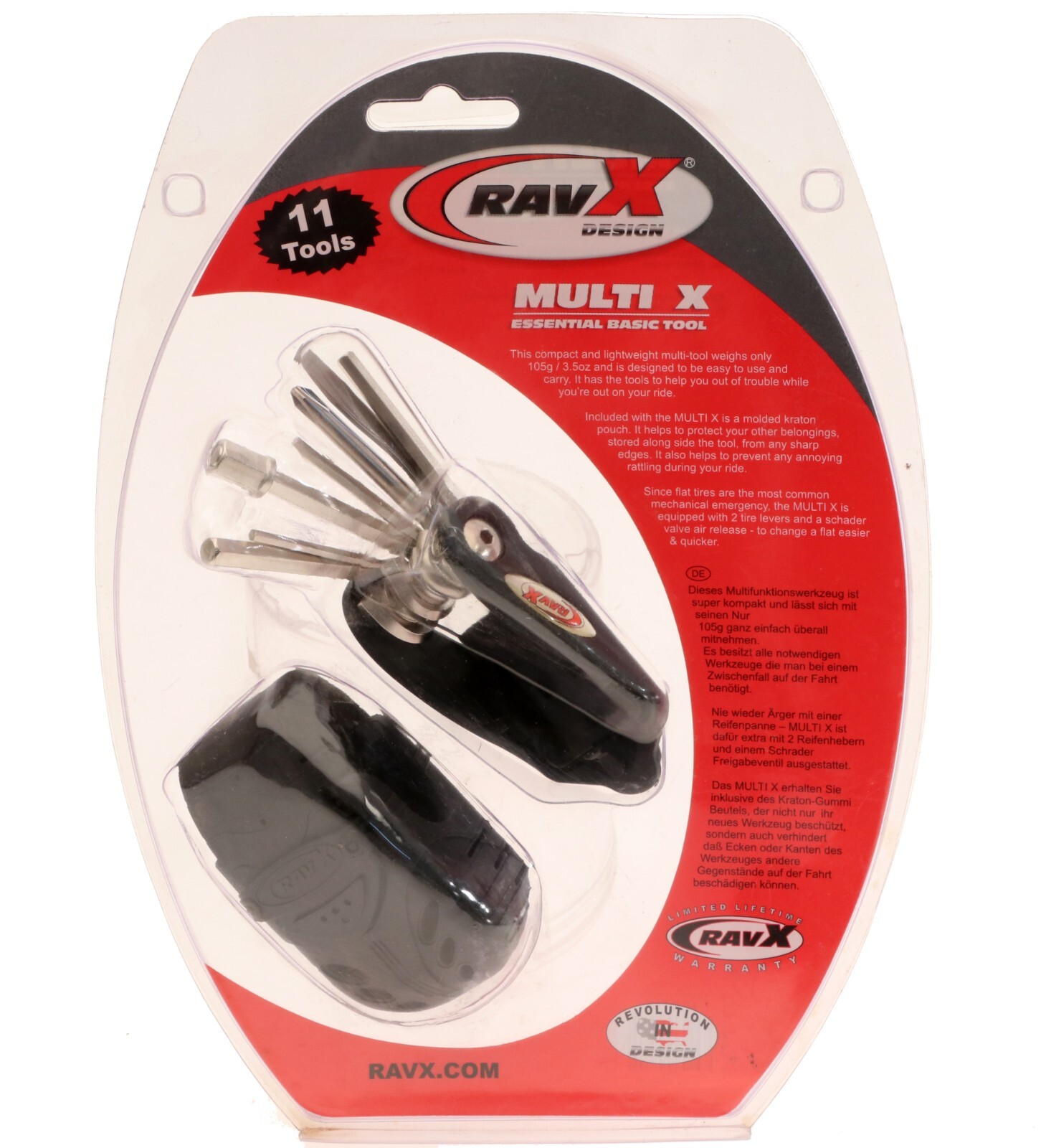 RavX Design Multi X Essential Basic Tool Bike Multi-Tool 11 Tools Hex Wrench NEW
