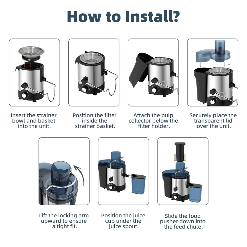 Electric Juicer Machine Juicer Extractor Machine Fruit Veg Citrus Juicer Maker