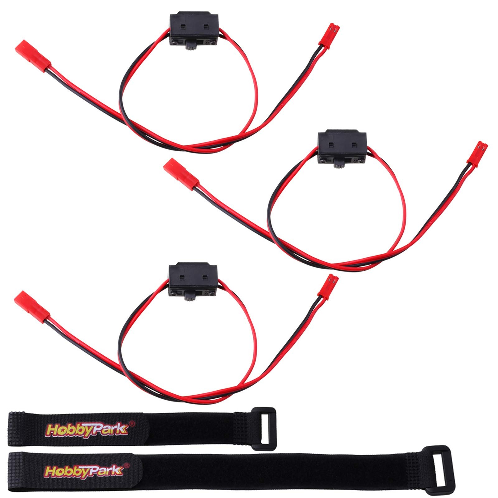 HobbyPark On Off Switch with JST Connectors Plugs for RC Cars Trucks...