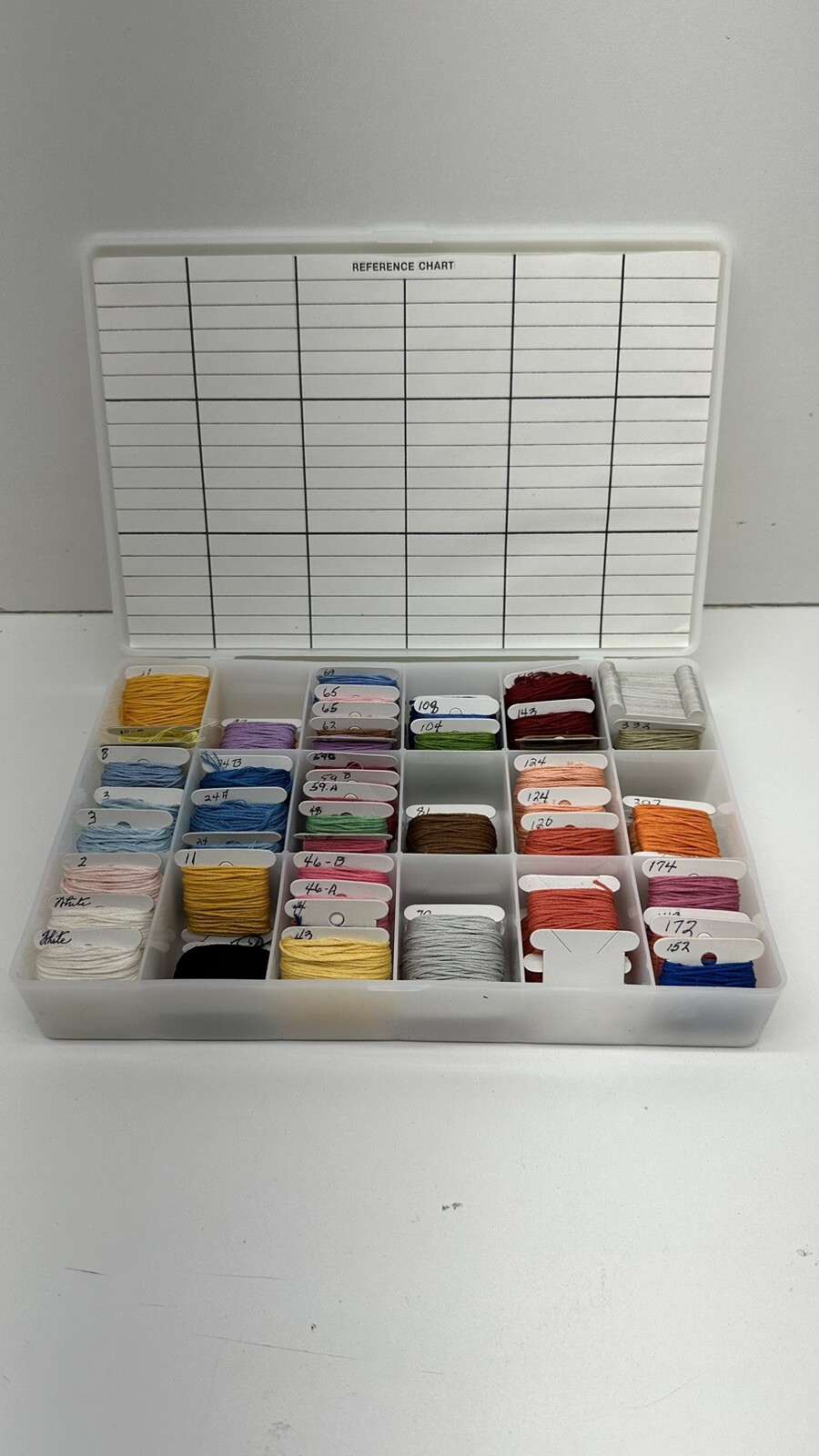 Large Lot of Carded Embroidery Floss  Multicolor w/ Organizer