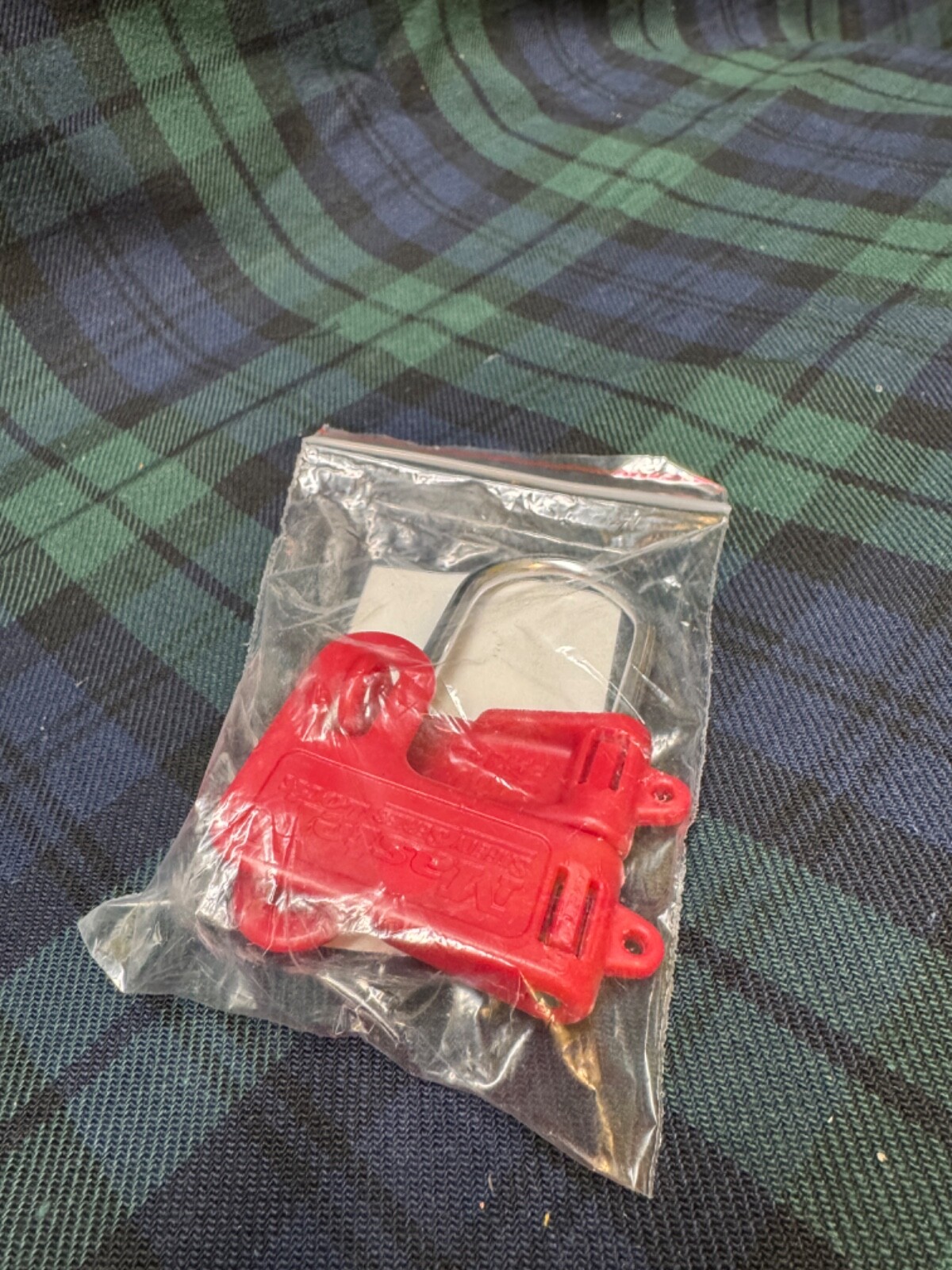 Master Lock S430 Lockout Hasp With Red Plastic Handle, 9/32 in Diameter