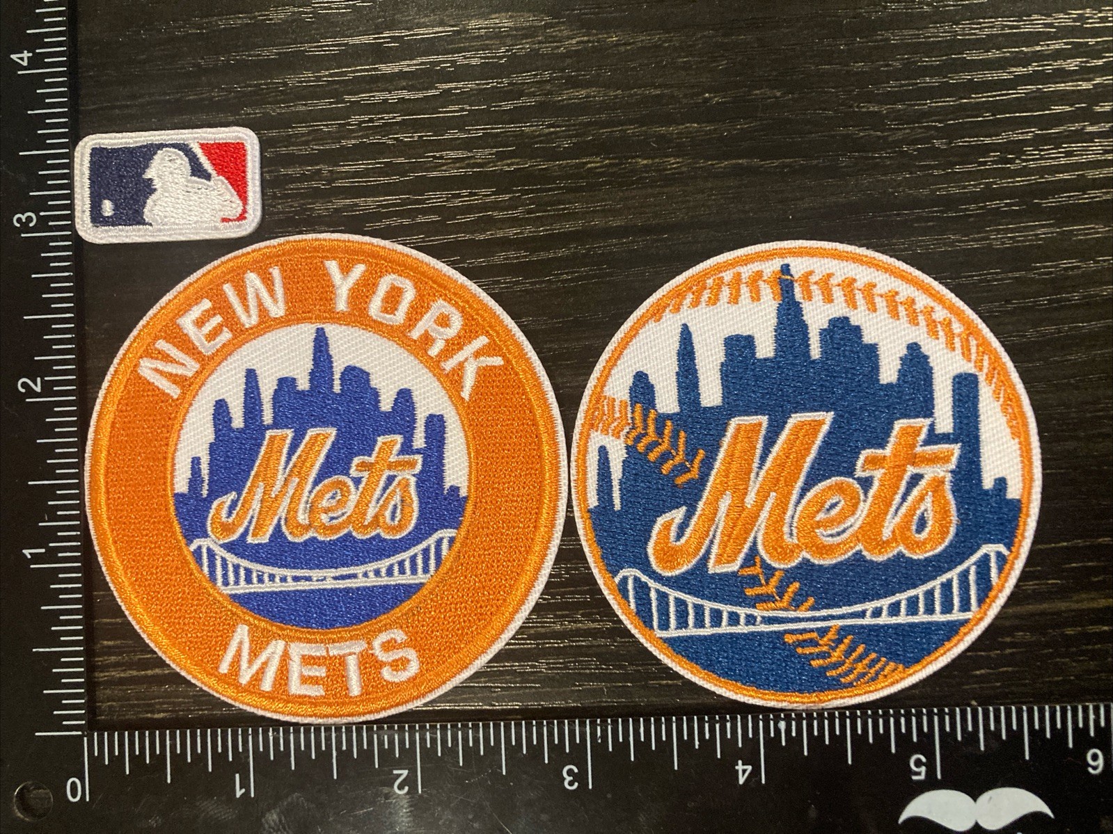 Lot Set Of 3 NEW YORK METS IRON ON EMBROIDERED PATCHES MLB BASEBALL