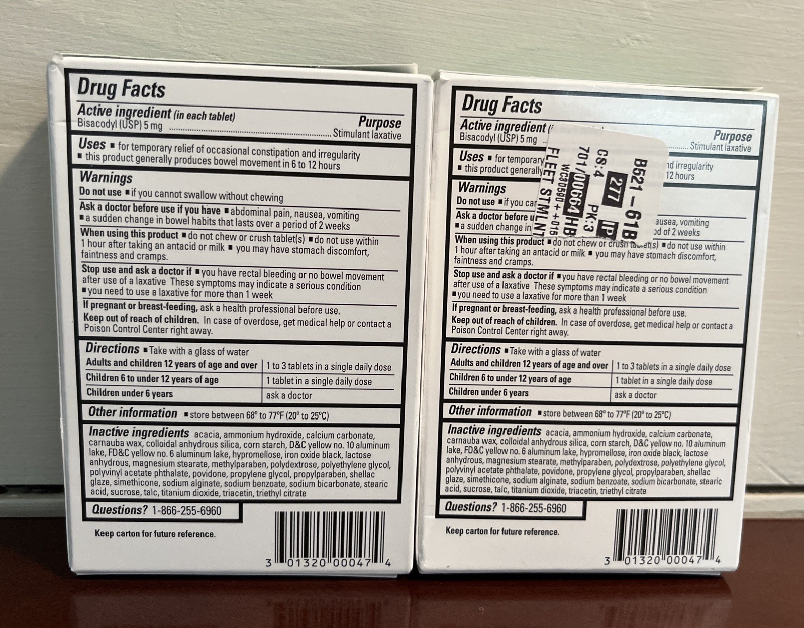 (2) Fleet Oral Laxative Stimulant Overnight Constipation Relief Tablets Ex 7/27