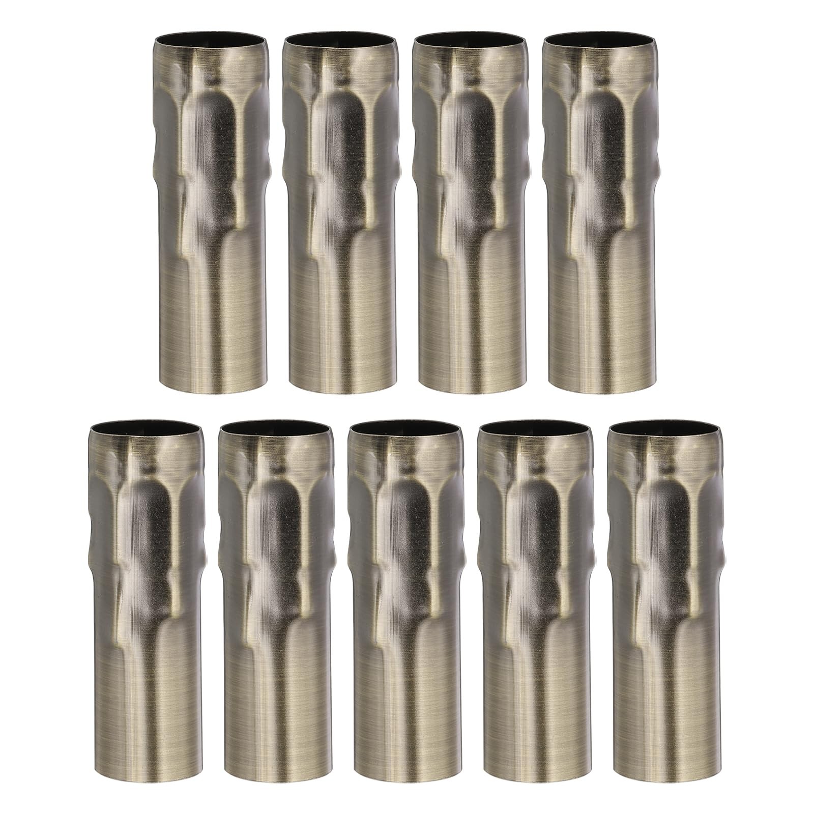3.15 Tall Candle Covers Sleeves, 9 Pcs Metal E14 Chandelier Socket Sleeves wi...