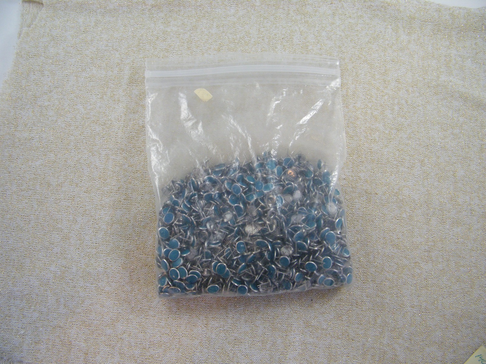 (1400) PIERCED EARRING POSTS / STUDS ~ SILVER TONE W/ TURQUOISE FINDINGS
