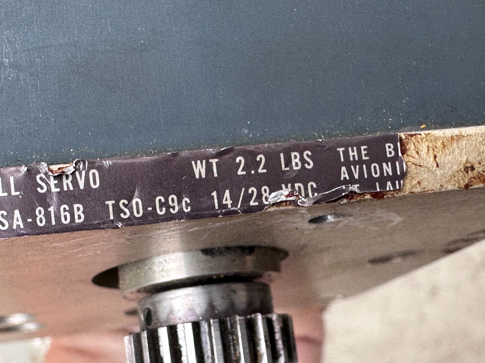 Bendix 4000290-8506 Roll Servo Type # SA-816B
