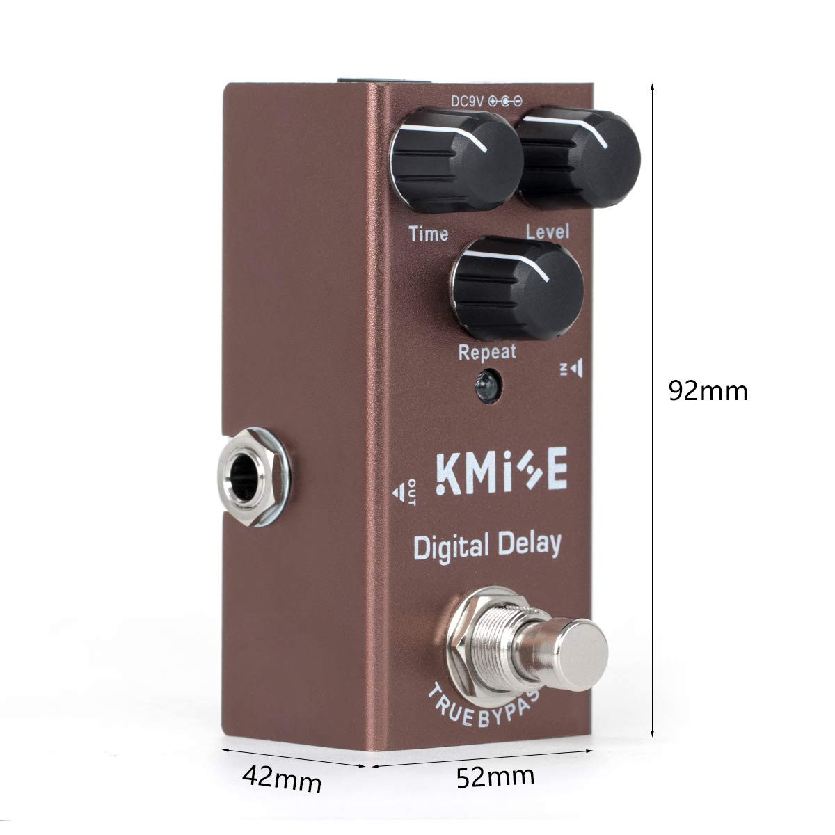 Kmise Digital Delay Electric Guitar Effects Pedal Mini Single Type DC 9V True By