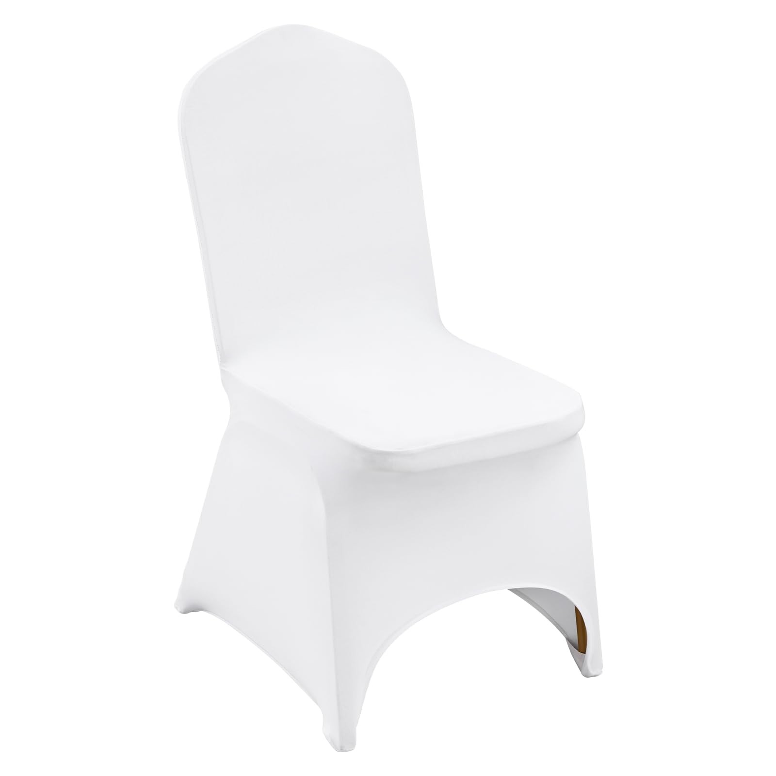 VEVOR 50 Pcs White Chair Covers Polyester Spandex Cover 50PCS, White-b