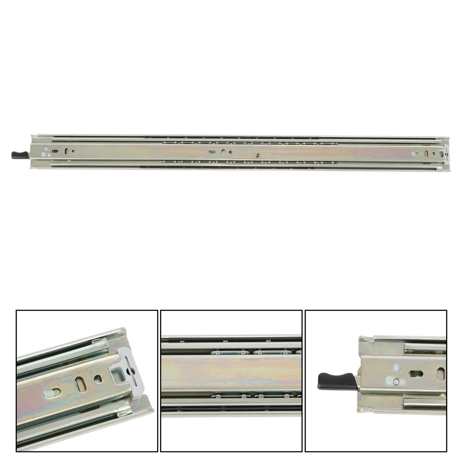 Drawer Slides with Lock Full Extension Heavy Duty 24 Inch Side Mount 150 Lbs