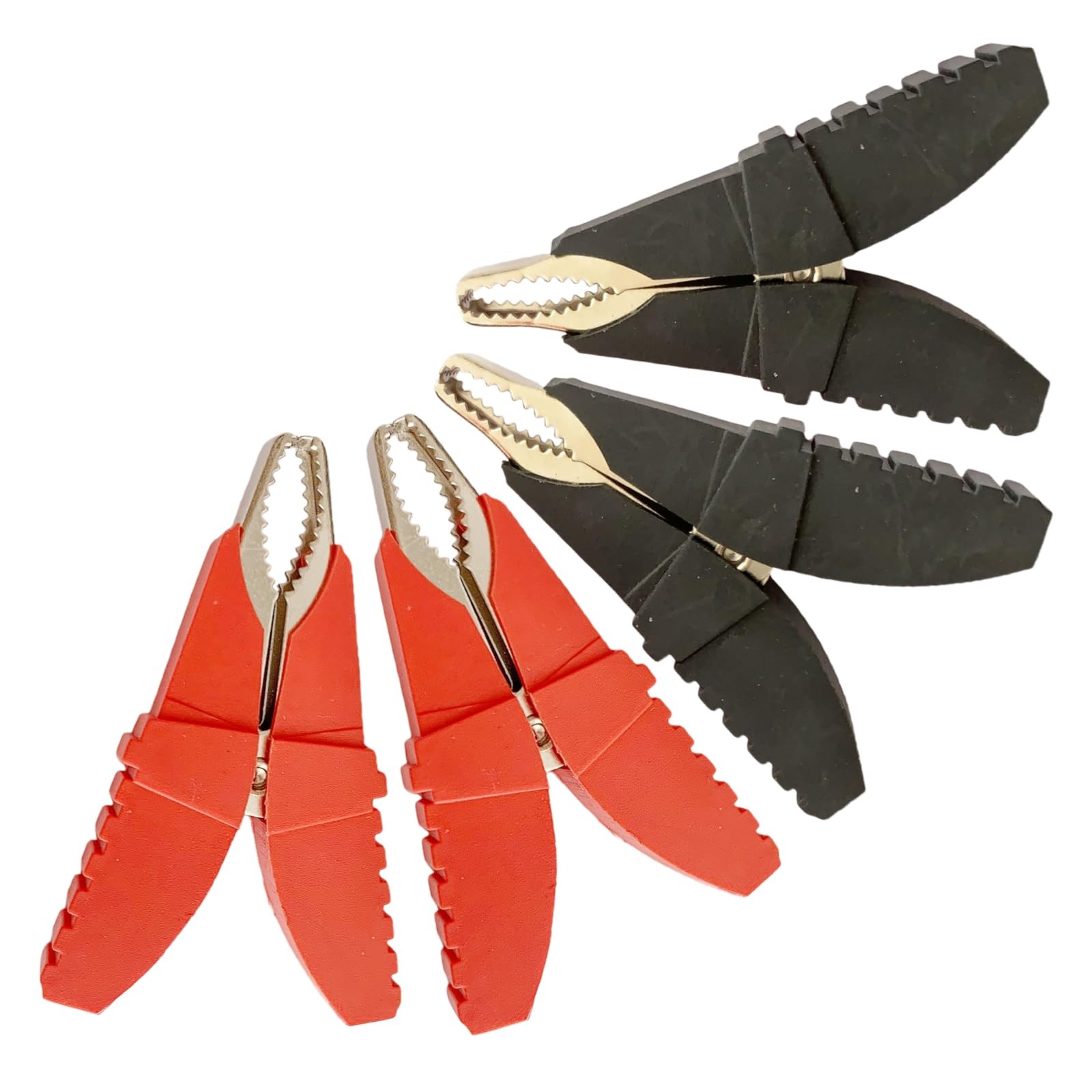 4 PCS Insulated Alligator Clip 50A Crocodile Clamp Heavy Duty