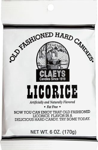Claey's Old Fashioned Hard Candy Licorice 6 oz