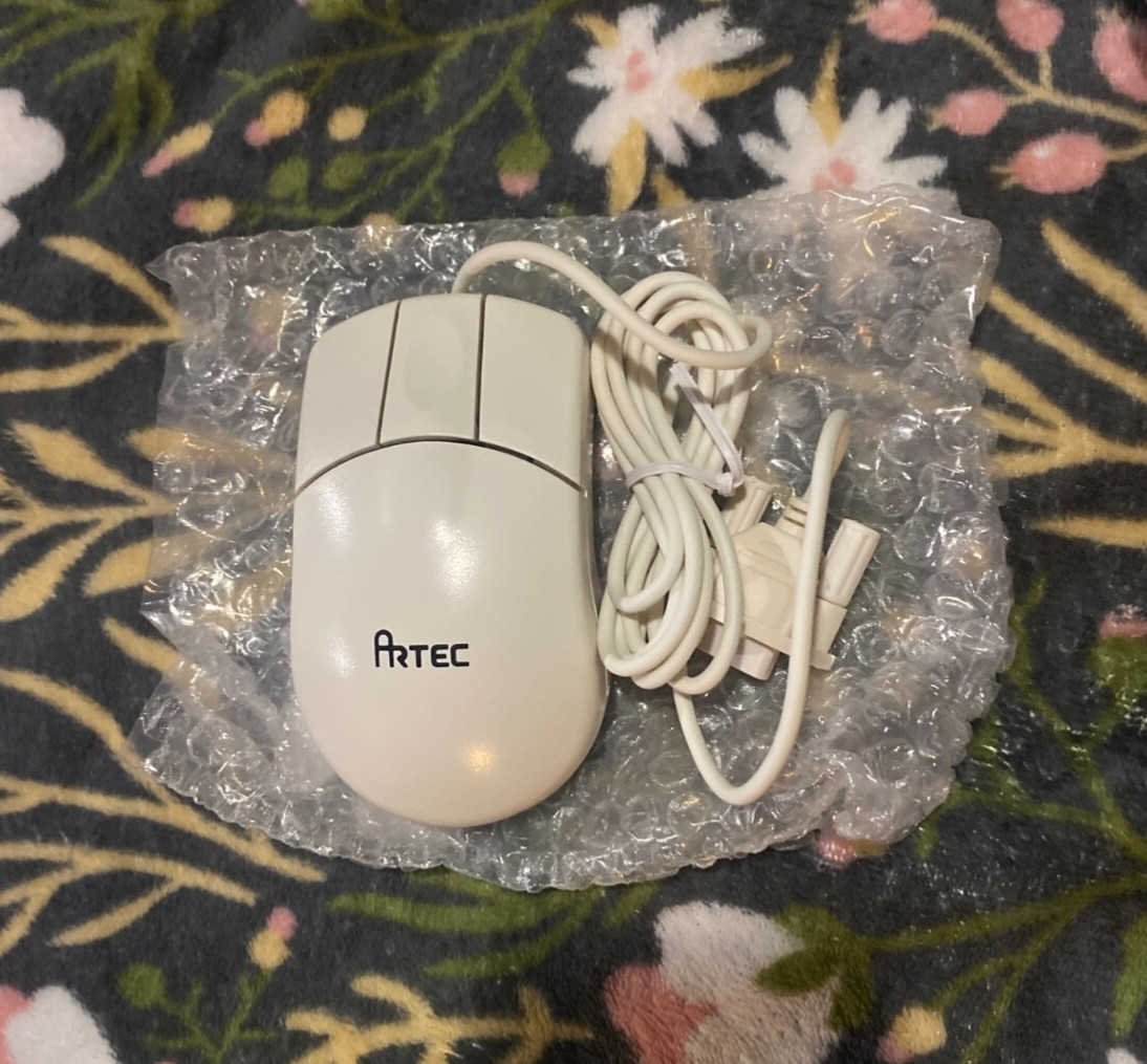 ARTEC AM820 3 BUTTON SERIAL MOUSE NEW OPEN BOX Driver Software Vintage