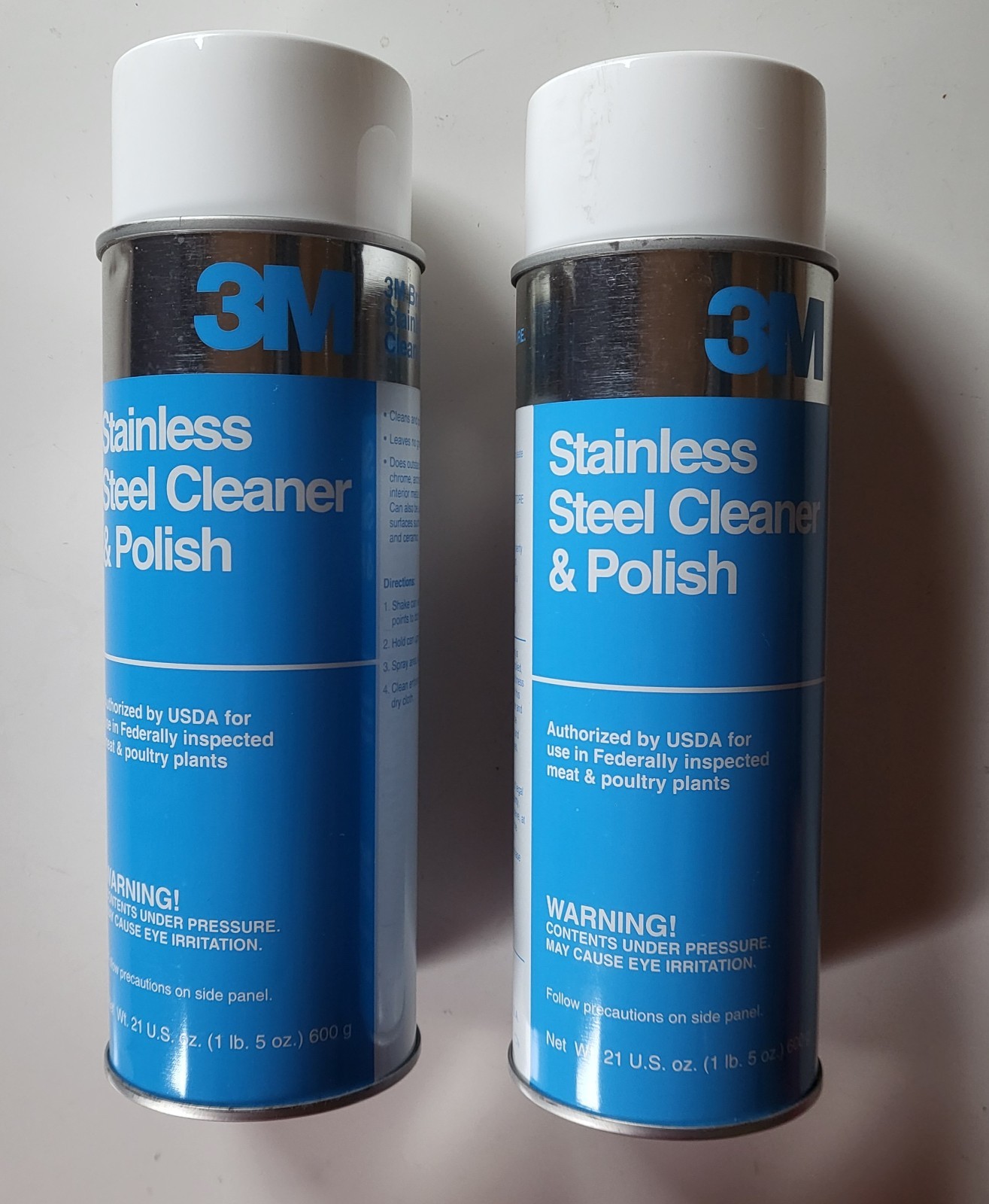 3m Stainless Steel Cleaner and Polish, 21 oz. (2 Cans) 14002