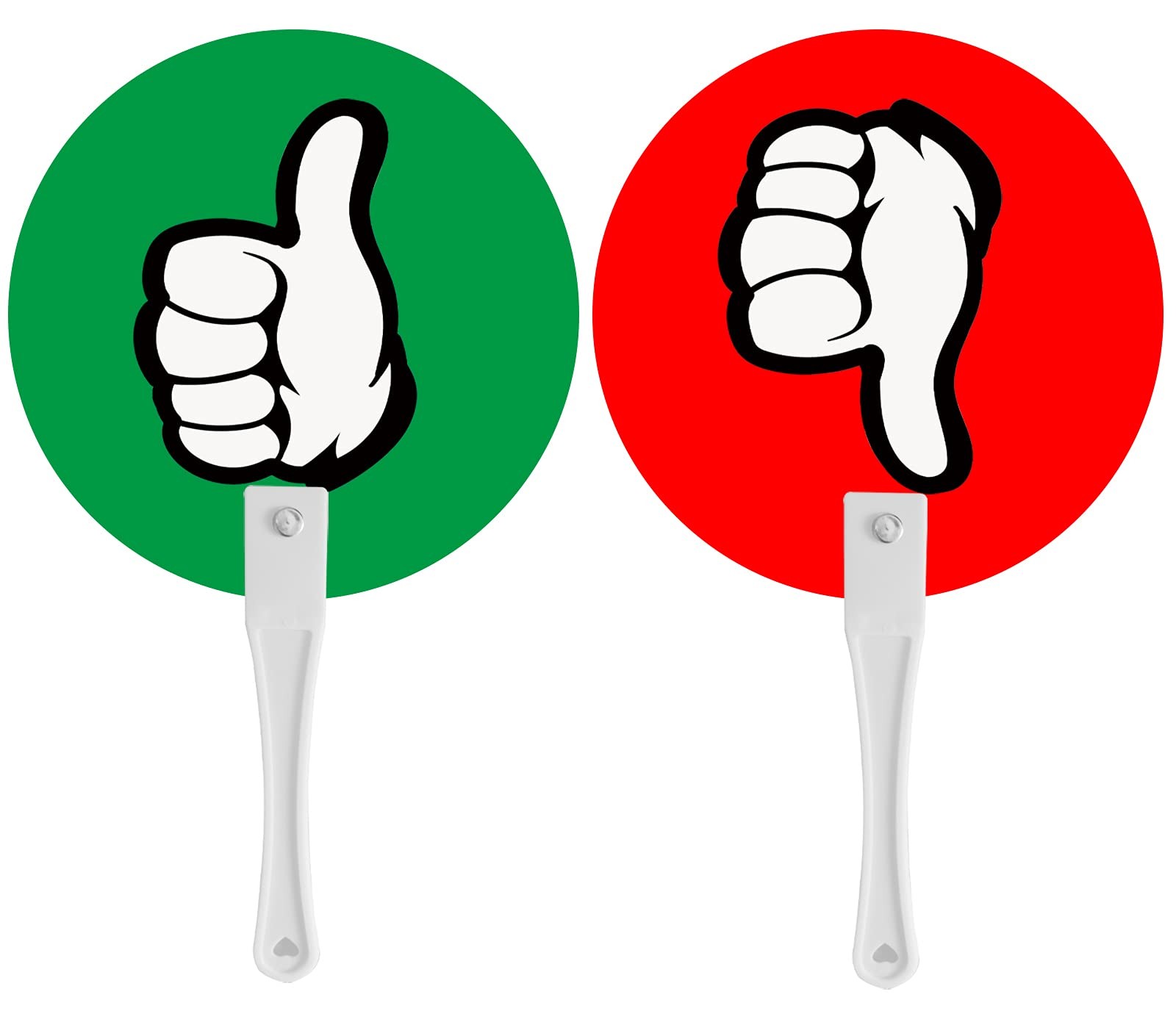 Thumbs Up/Thumbs Down Paddles 24 Packs for Classroom Voting, Teacher Classroom