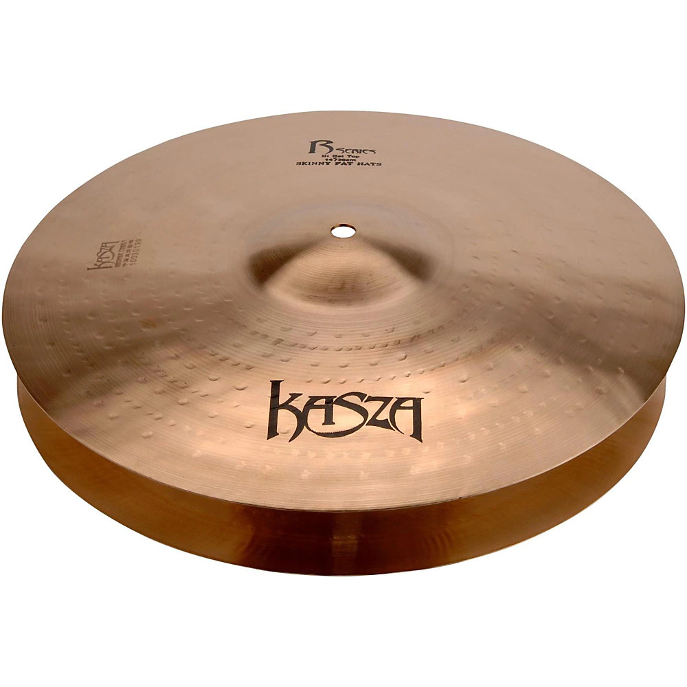 Kasza Cymbals Light Top/Heavy Flat Bottom Skinny Fat Rock Hi-hats 14 in.