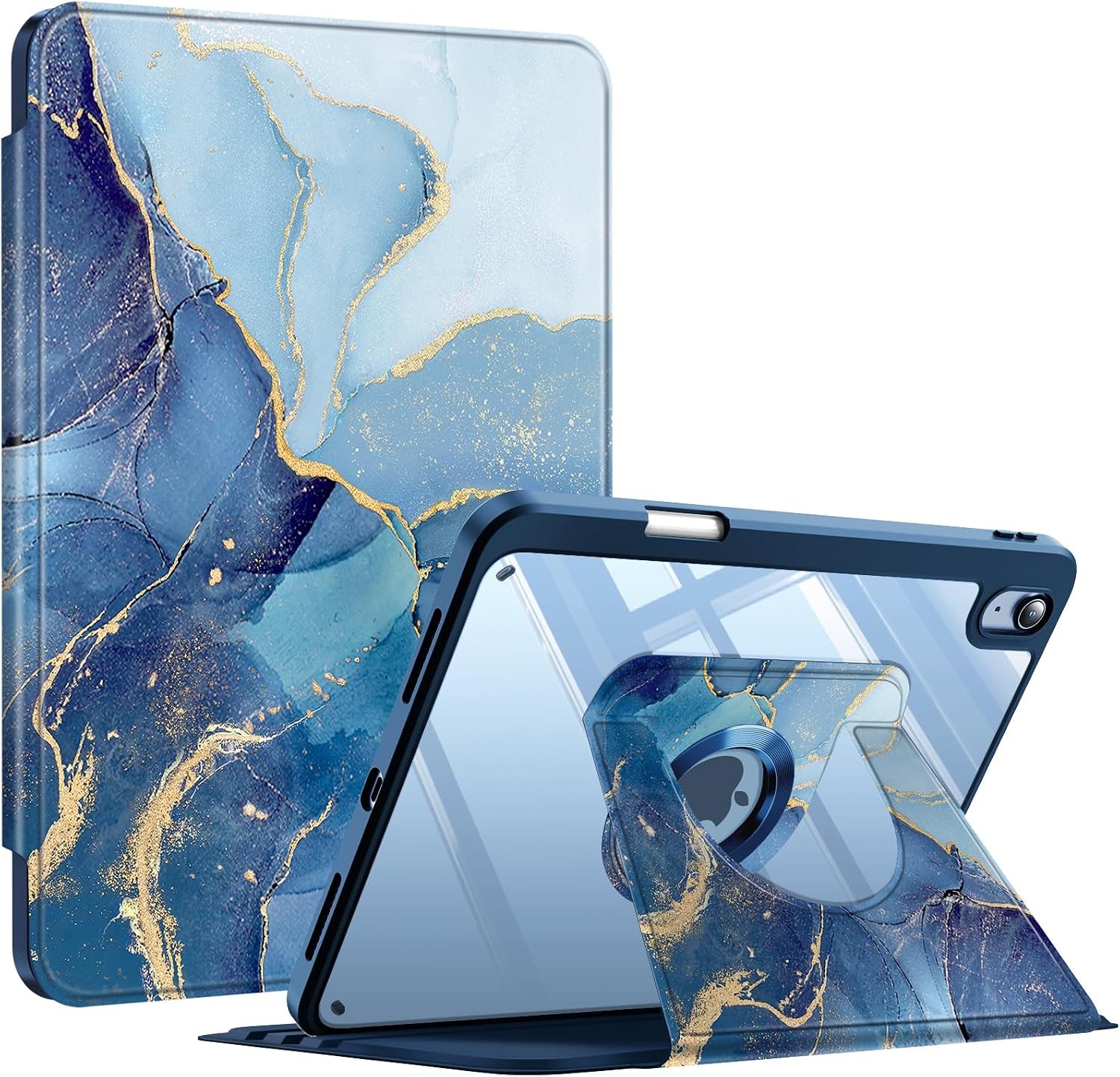 Rotating Case for iPad (A16) 11th Gen 11 Inch (2025) Swiveling Stand Clear Cover