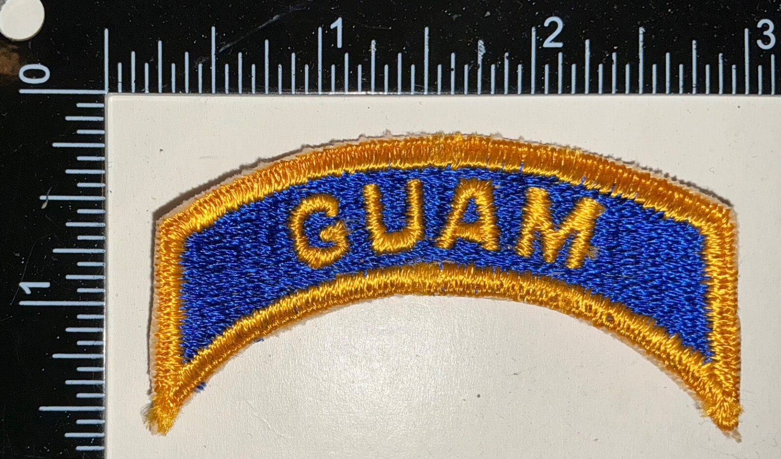 WWII US Army Pacific Islands GUAM Command Patch Tab Arc