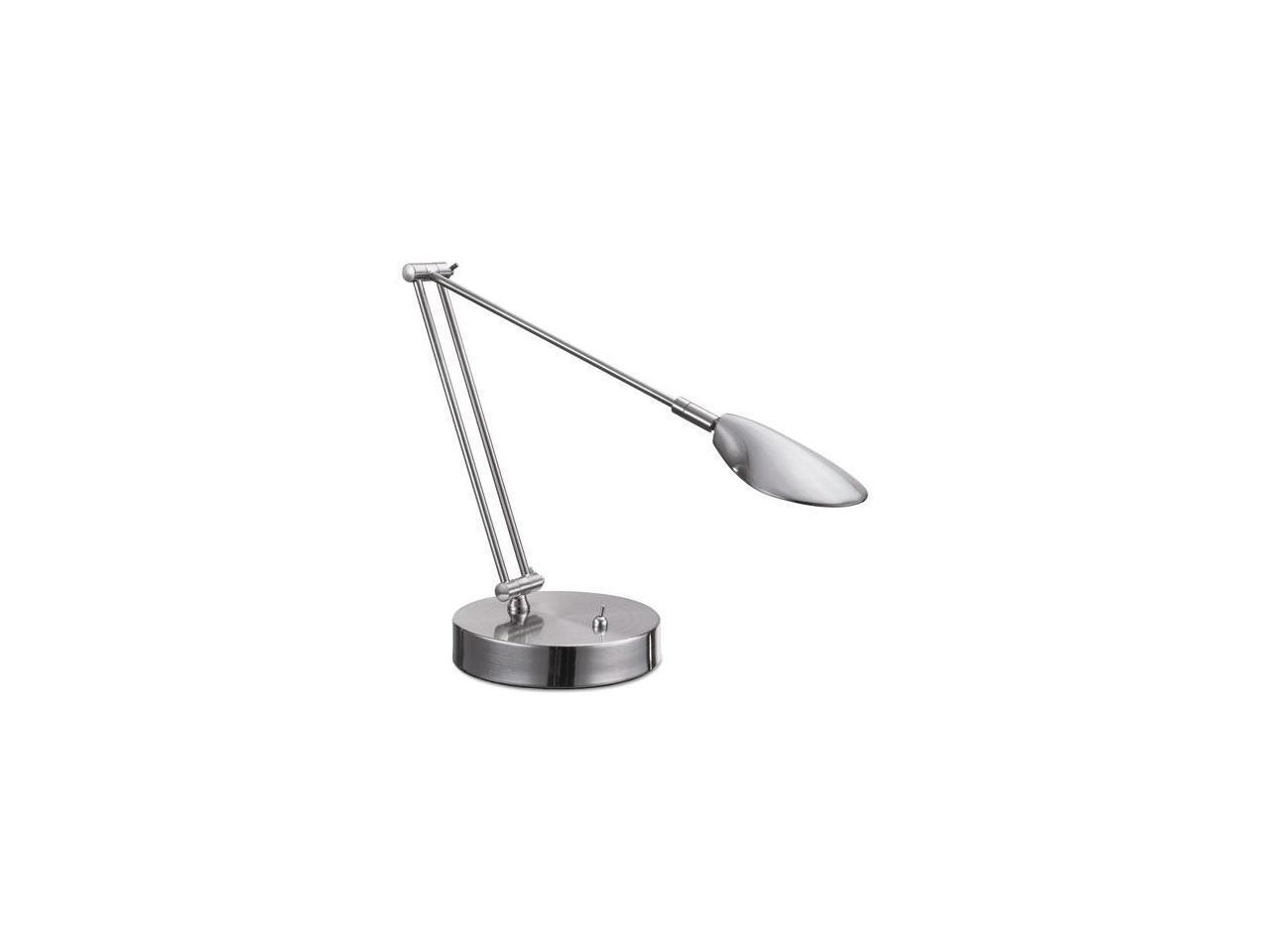 Adjustable LED Task Lamp w/USB Port, 26" High, Brushed Nickel