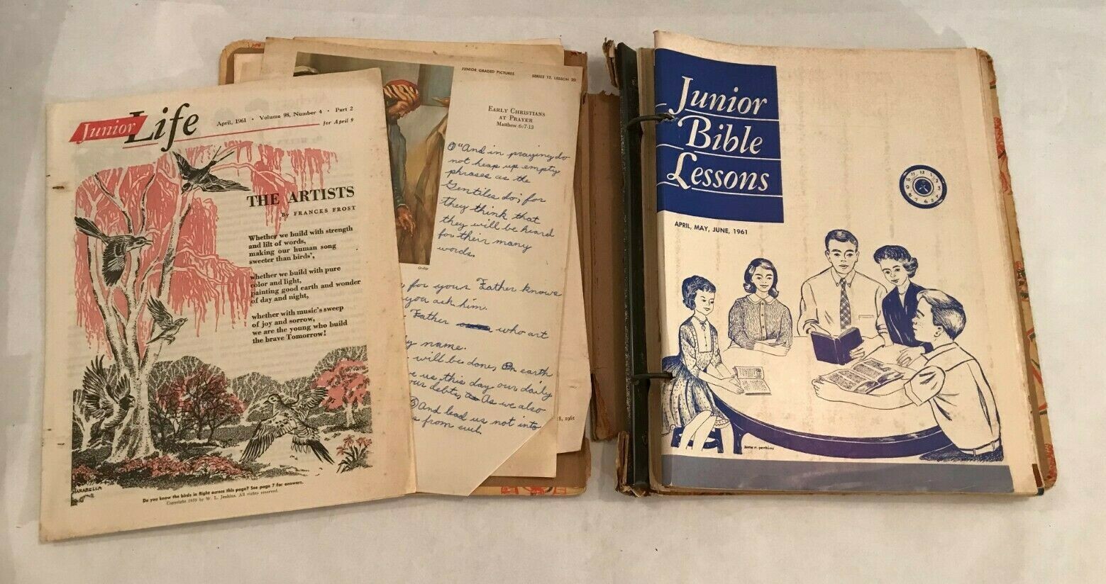 Lot JUNIOR BIBLE LESSONS magazine 1959-61 Presbyterian childrens SUNDAY SCHOOL
