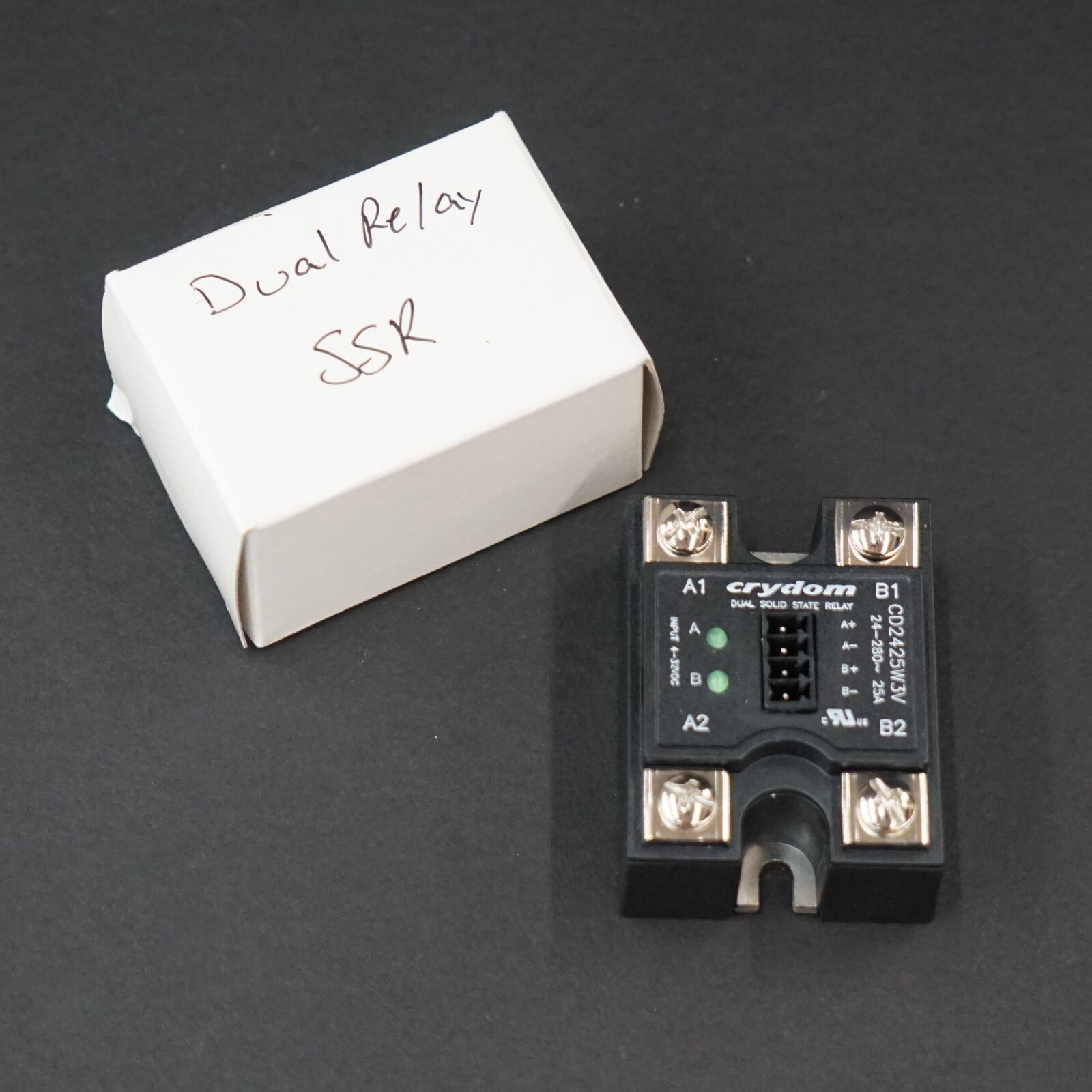 Crydom CD2425W3V Dual Solid State Relay, 4-32 VDC Input, 24-280 V Output