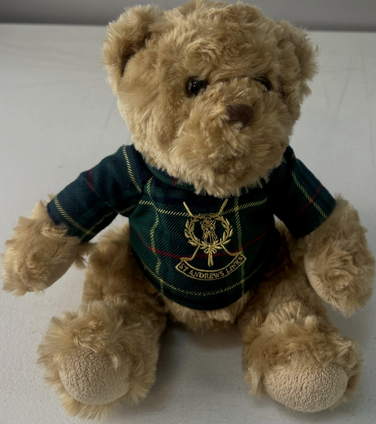 St. Andrews Links Stuffed Animal Bear Tartan Plaid Paterson Scotland Plush 9"