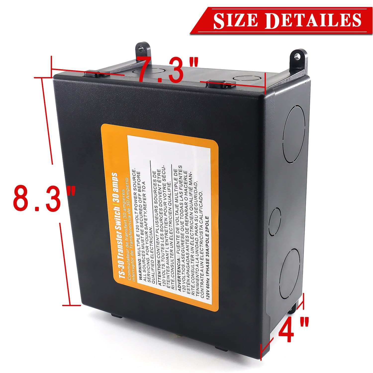 30 Amp Transfer Switch Automatic Transfer Switch for RV, Travel Trailer and Camp