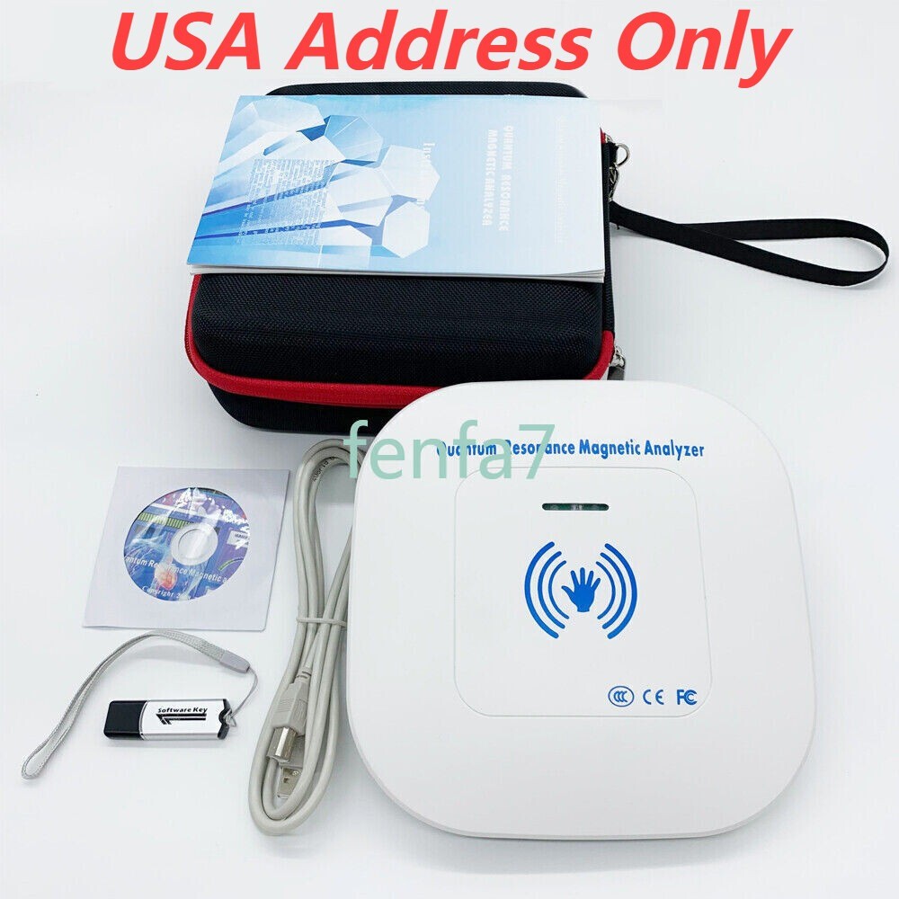 USA 2026 White Hand Touch Quantum Magnetic Resonance Body Analyzer 100 Reports