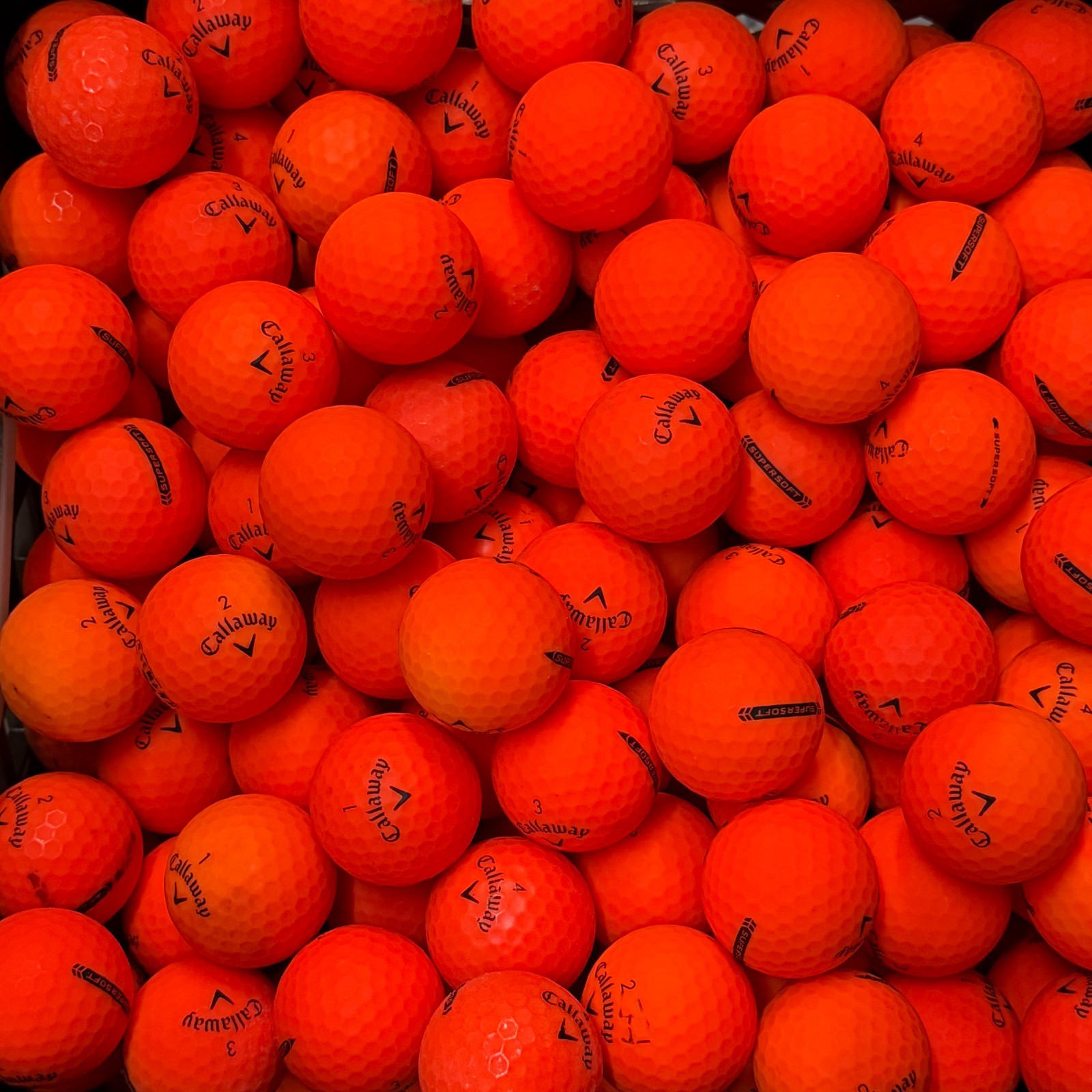 36 Premium AAA Orange Callaway Supersoft Used Golf Balls