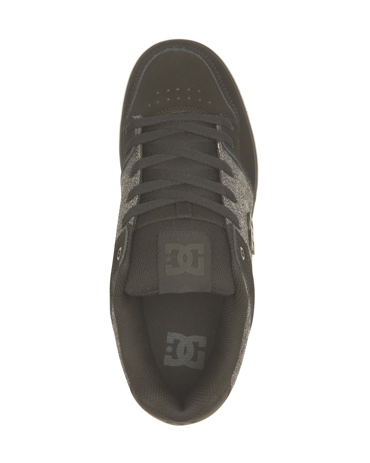 DC PURE LOW SUEDE LACE-UP SKATEBOARD SNEAKERS MEN SHOES BLACK/GRAY SIZE 12 NEW
