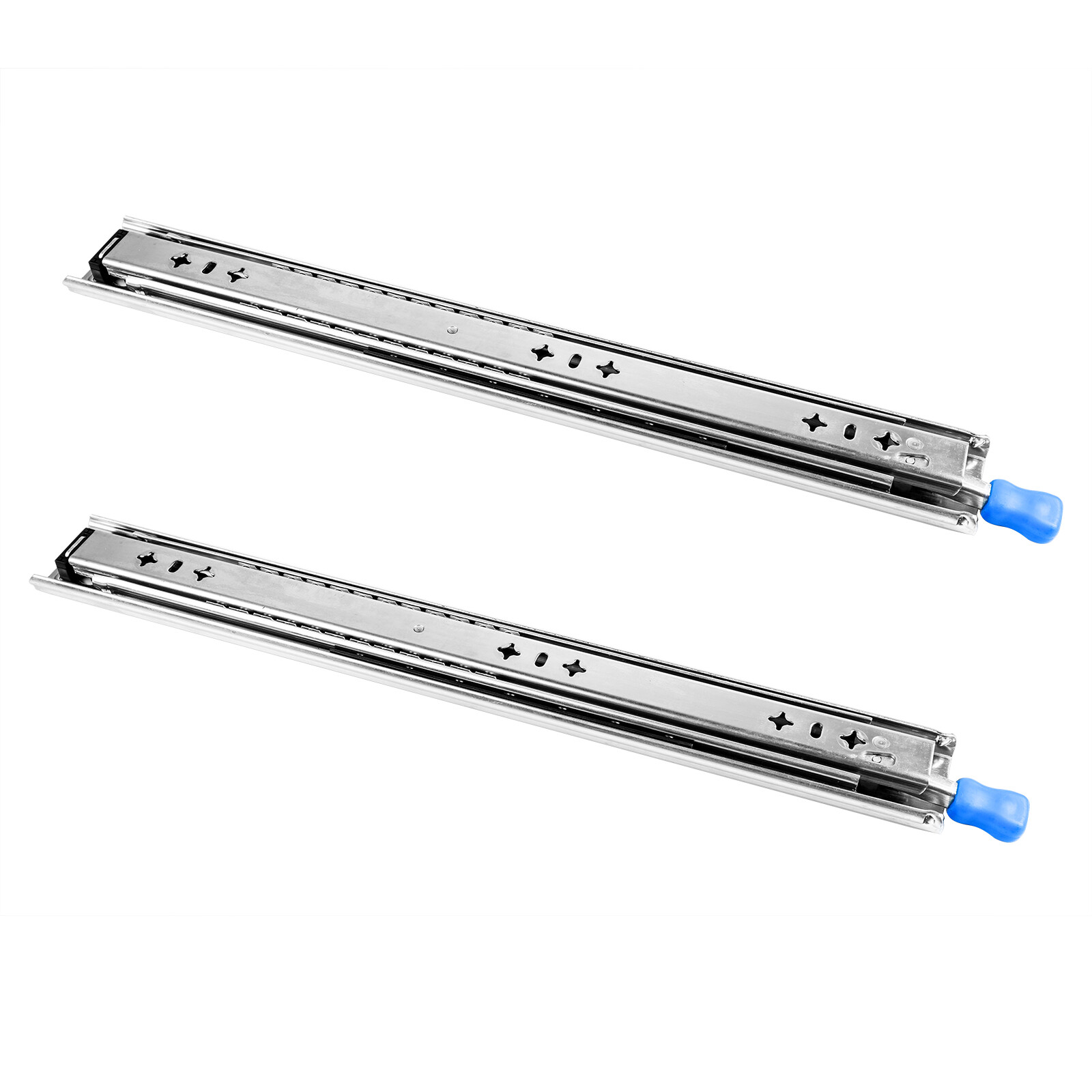 5 Pair Heavy Duty Drawer Slides Rail Full Extension Ball Bearing w/ Lock 14"-24"