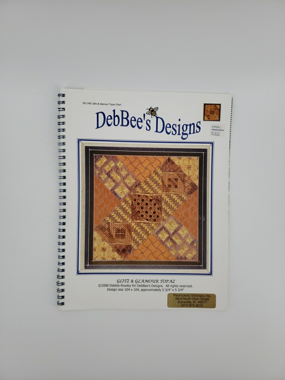 DebBee's Designs DD-140C Glitz & Glamour Topaz Canvaswork Chart
