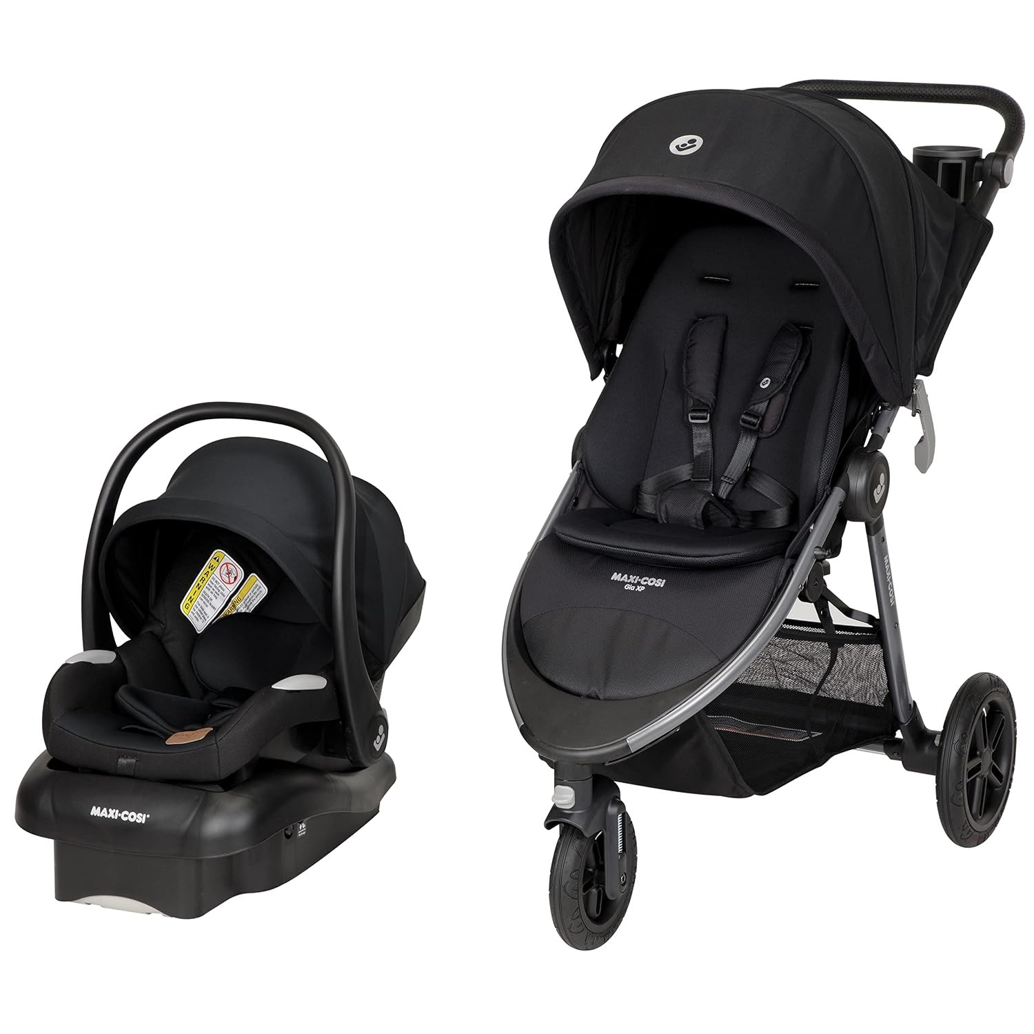 Maxi-Cosi Gia XP 3-Wheel Travel System - Midnight Black (TR416FZA)