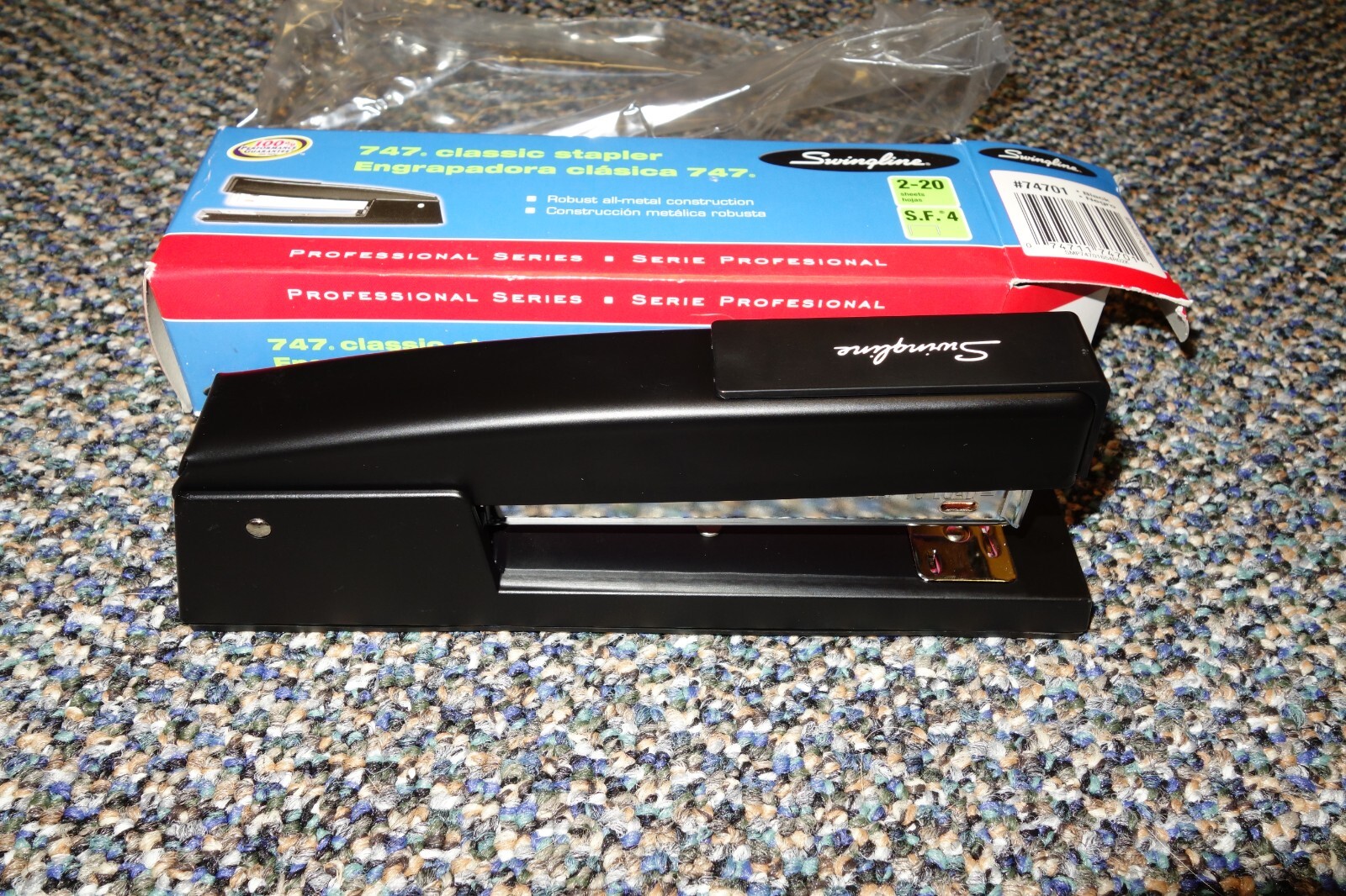 Swingline 747 74701 Classic Stapler, Professional Series, Black, New In Box
