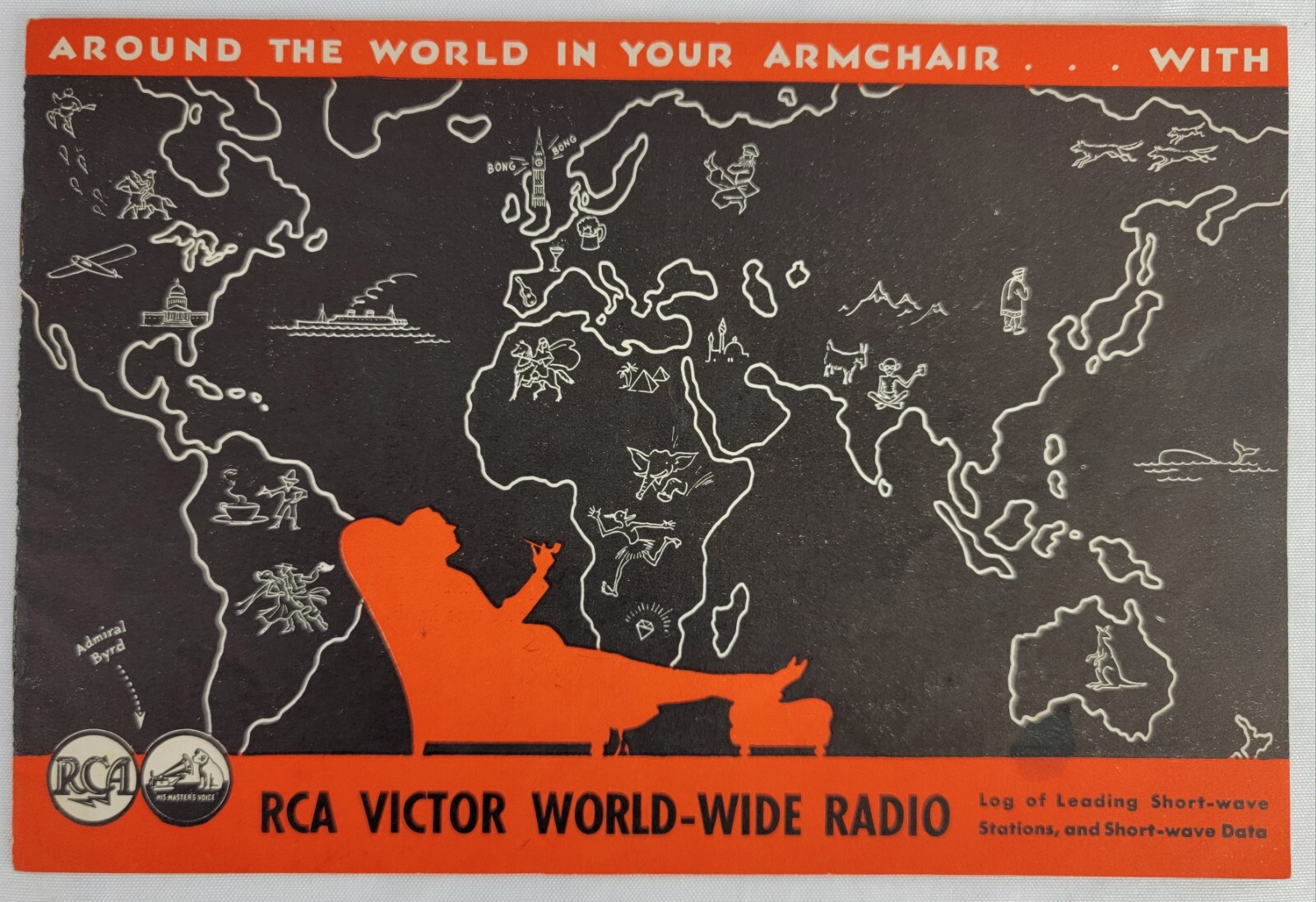 Vintage RCA Victor World-Wide Short Wave Radio Log Ephemera Booklet c1934