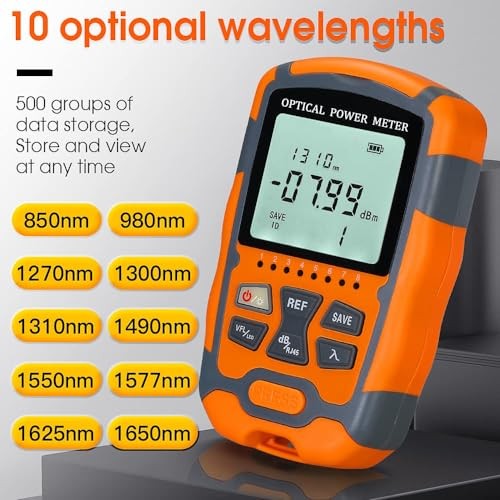 Fiber Optic Tester Kit VFL Power Meter Stripper