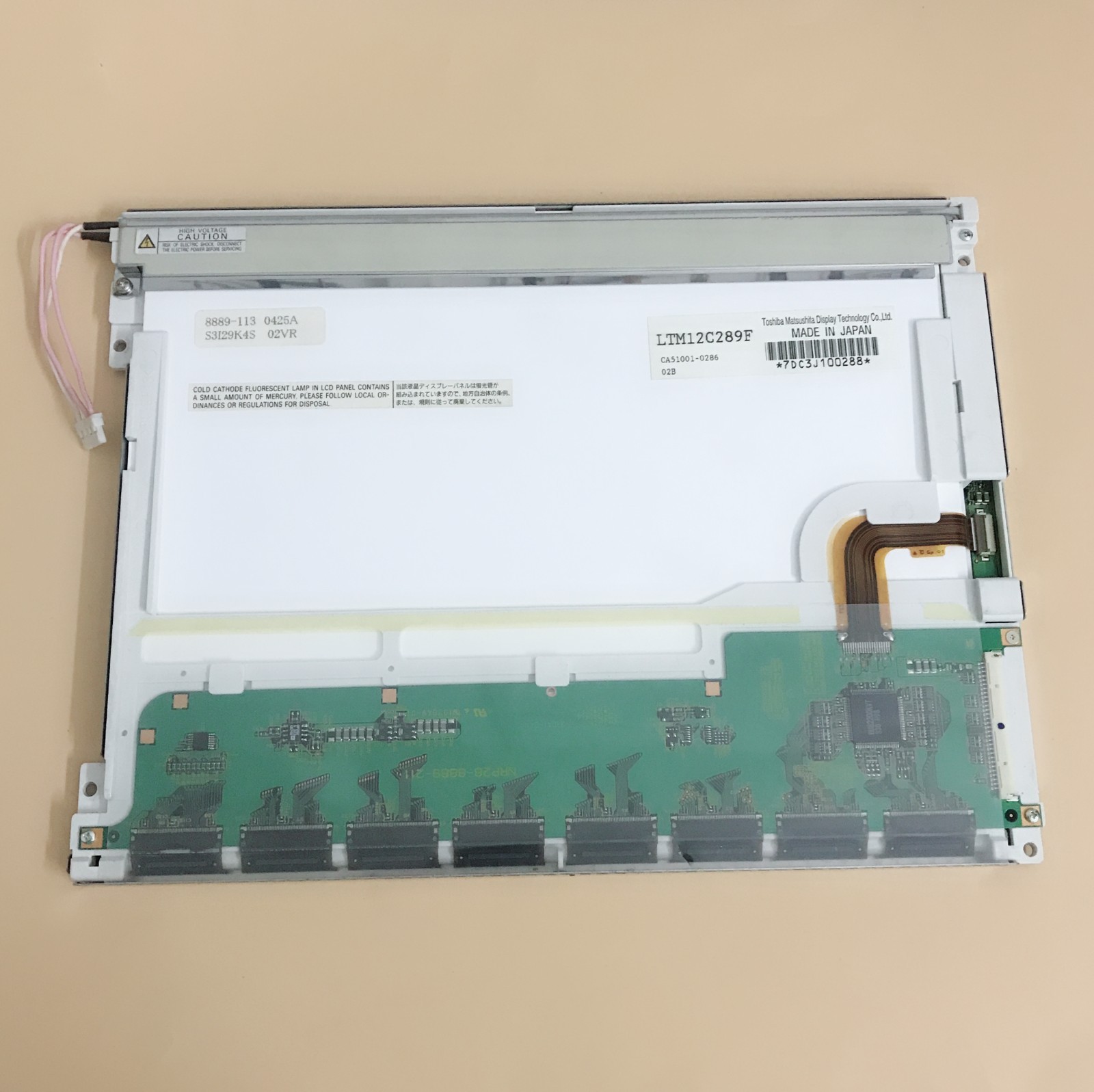Used Toshiba 12.1-inch LTM12C289F LCD screen